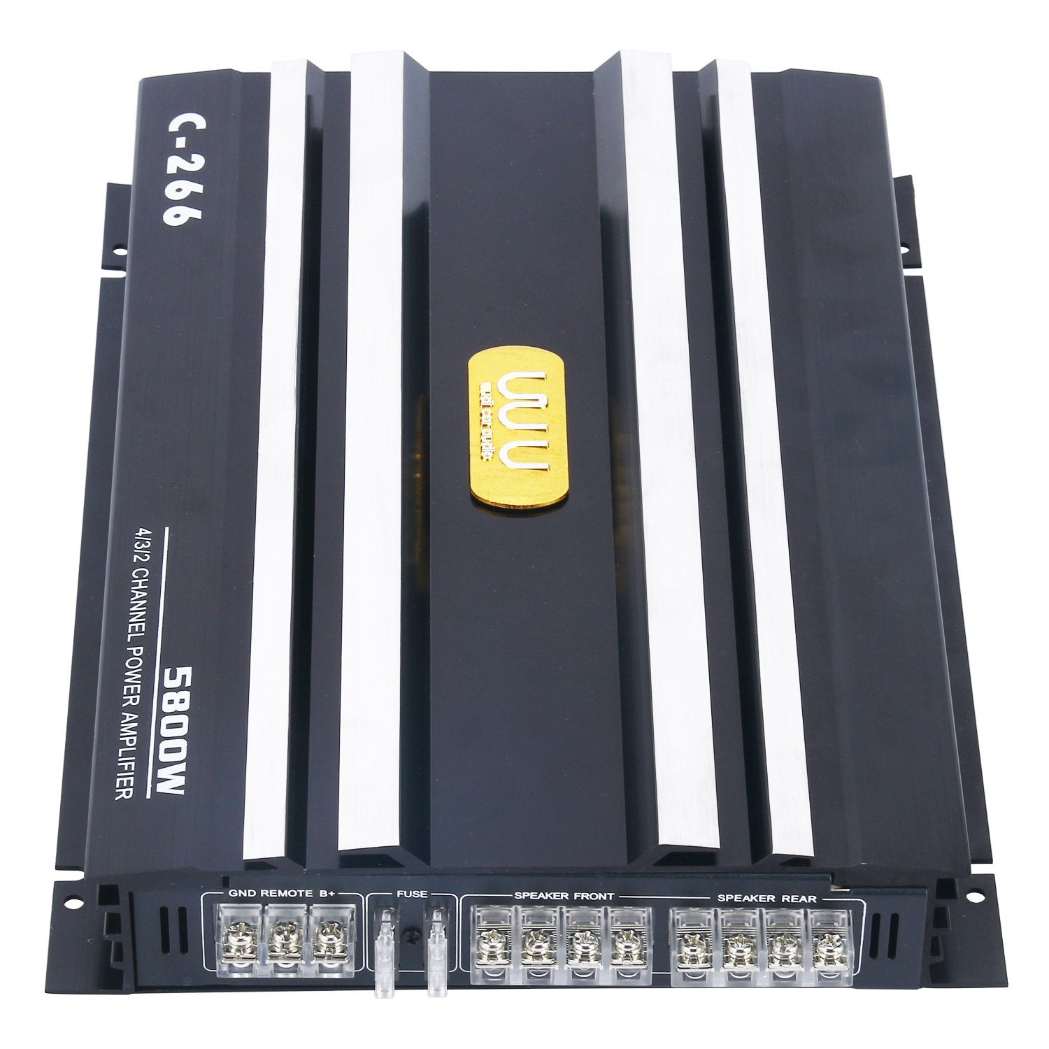 Yaeccc C 266 Car 4 Channel Power Amplifier Stereo Audio Super Bass Sub Woofer Amp 12V