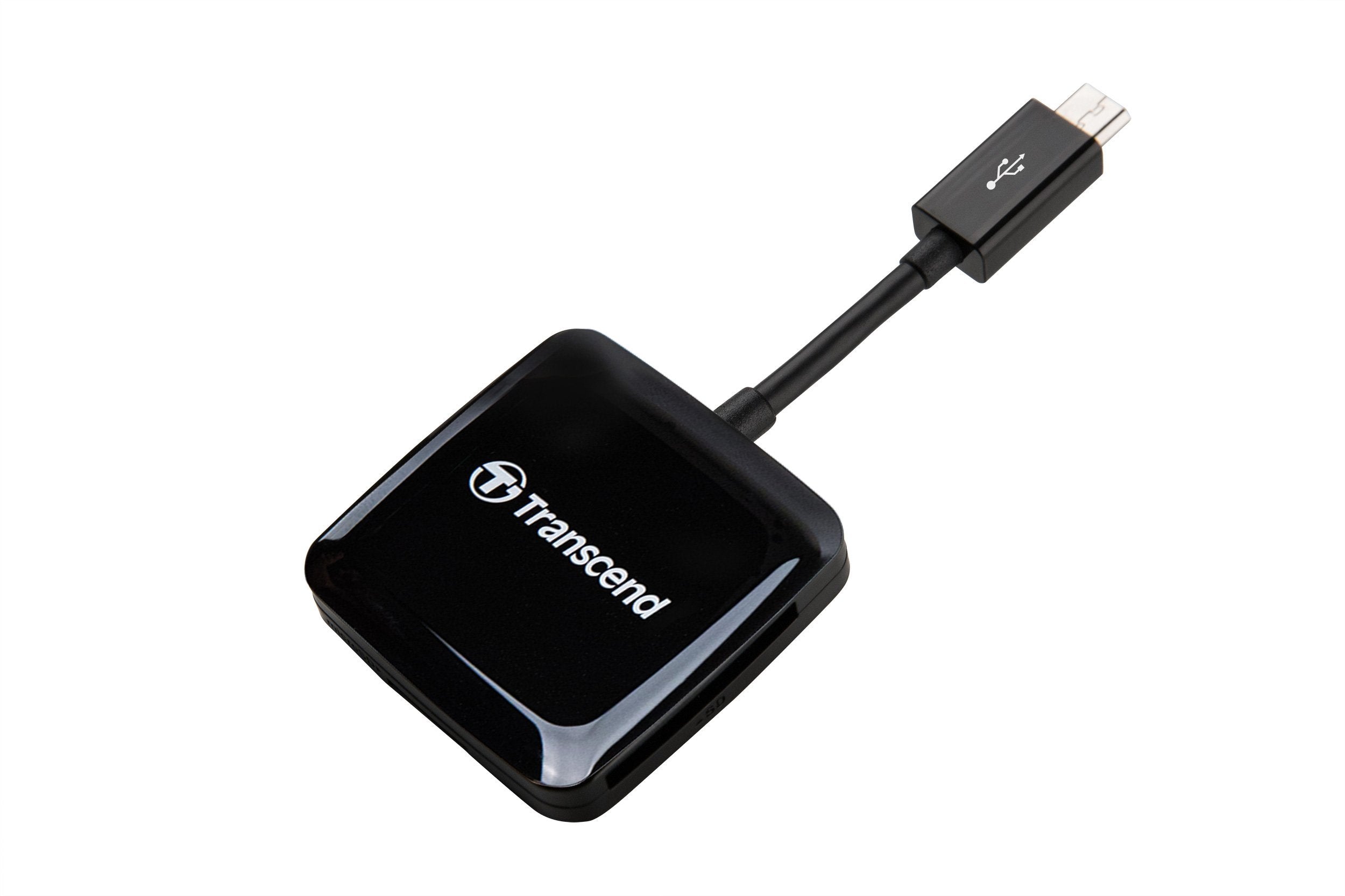 Transcend USB 2.0 OTG Card Reader, Black (TS RDP9K)