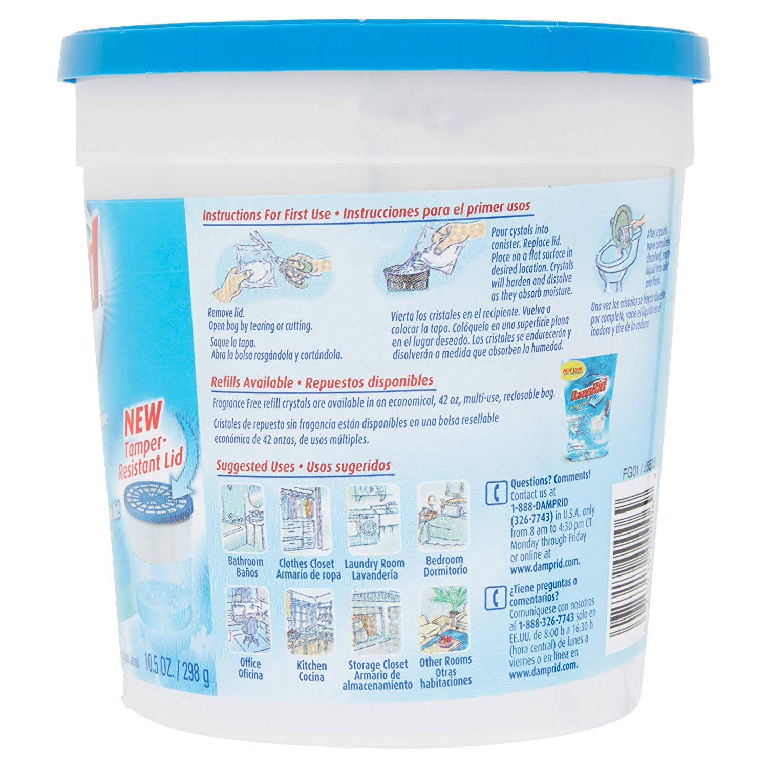 Damp Rid Fg01K Dampridtm Room Refresher (Pack Of 6)