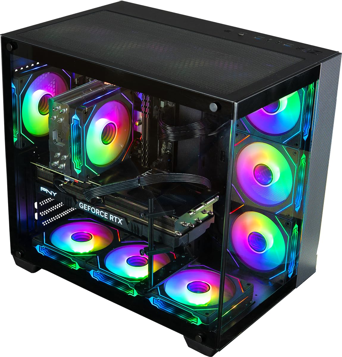 Panorama Rtx 4080 Super Gaming Pc Desktop   Amd Ryzen 7 9700X Processor, 32Gb Ddr4 Ram, 1Tb Nvme Gen4 Ssd + 3Tb Hdd, Wifi + Bt,