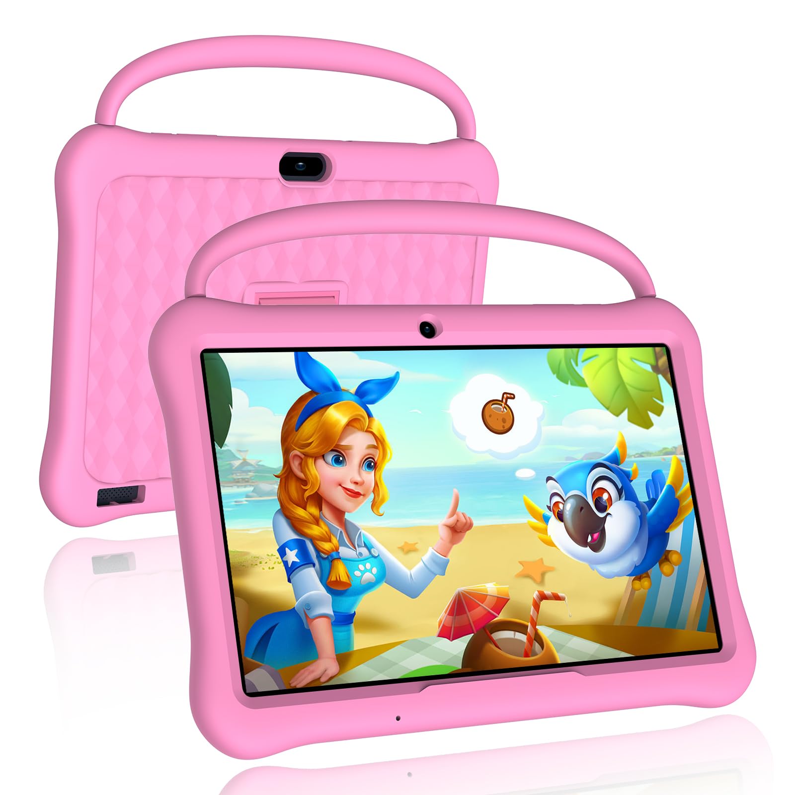 Newision 10 Inch Android 13 Tablet For Kids, Kids Tablet With 2Gb Ram 64Gb Rom,Toddler Tablet With 6000Mah, Bluetooth 5.0,Wifi,P