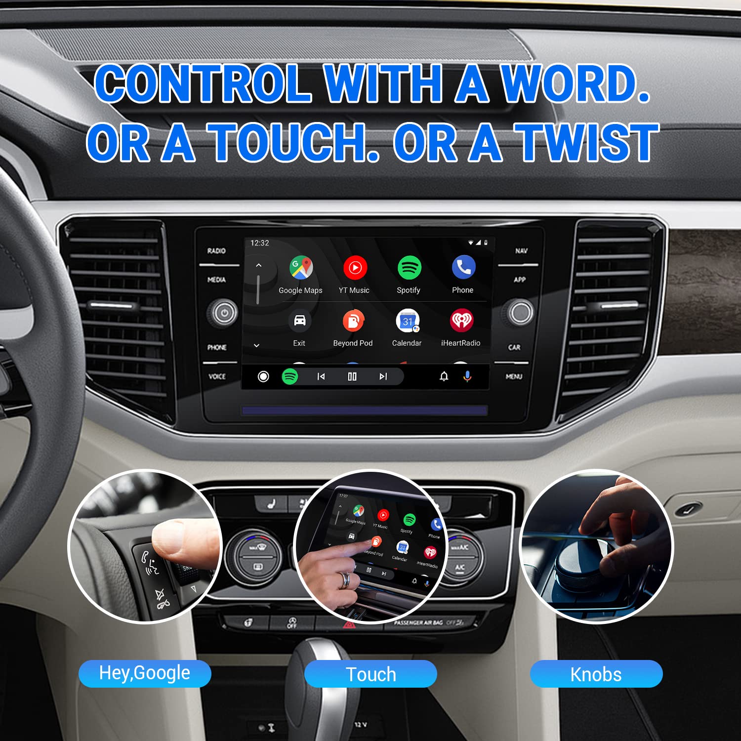 A2Air Wireless Android Auto Adapter   13S Auto Connect Fast Speed,2024 Upgrad Android Auto Wireless Adapter For Cars With Factor