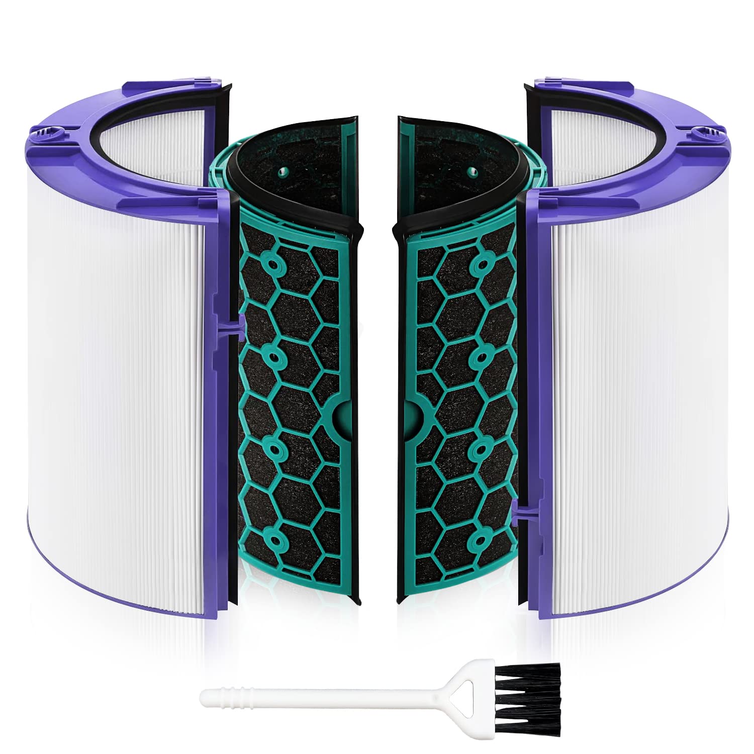 Air Purifier Filter Replacement For Dyson Pure Cool Purifying Fan Tp04 Hp04 Dp04, 2 In 1 360 Combi True Hepa And Activated Carbo