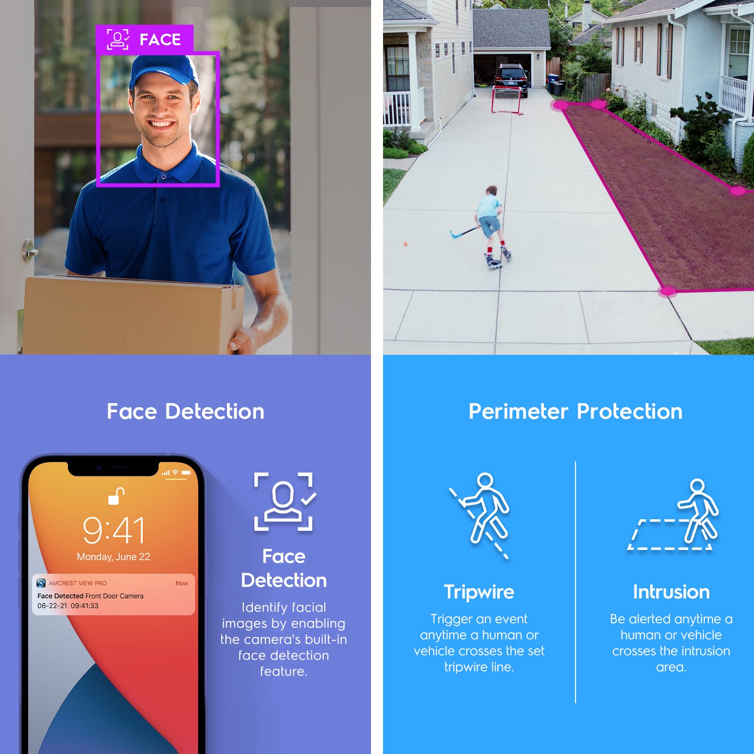 Amcrest Ultrahd 4K (8Mp) Ip Poe Ai Camera, 49Ft Nightcolor, Security Outdoor Turret Camera, Built In Microphone, Human Detection