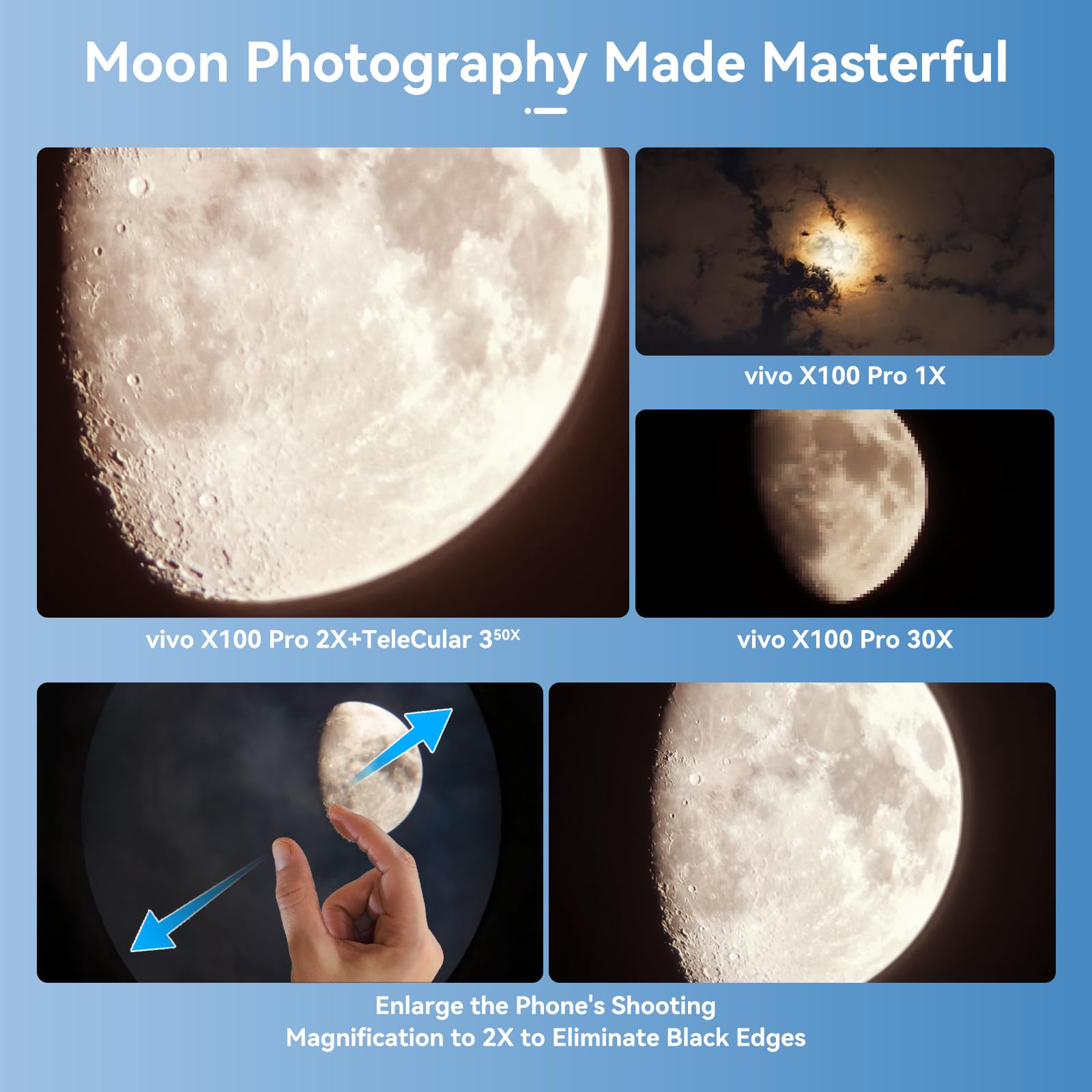 Apexel 50X High Power Hd Telephoto Lens | With Tripod & Universal Phone Clip For Iphone 16/15/14/13 Series, Samsung, Android And