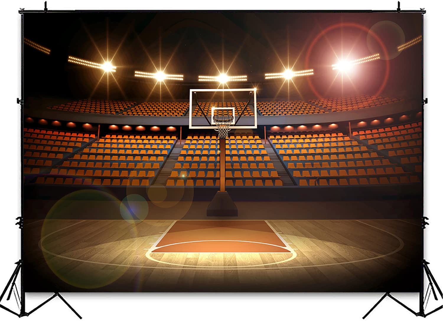 7X5Ft Basketball Photo Backdrop For Photography, Basketball Theme Background For Birthday Party, Sports Theme Backdrop For Boys