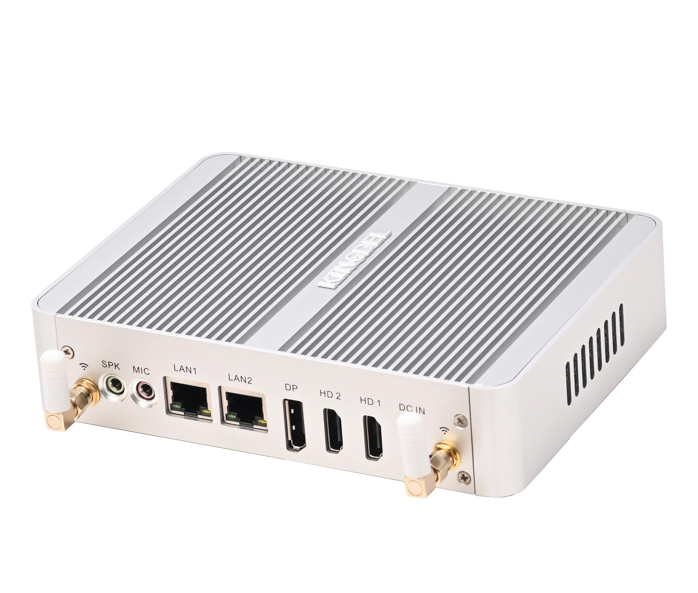 Kingdel Fanless Mini Pc, 4-Core 12Th Gen. N100(Up To 3.4Ghz) 16Gb Ddr4 Ram 512Gb Nvme Ssd, Triple Display Dp+2Xhd, 4K:4096X2160,