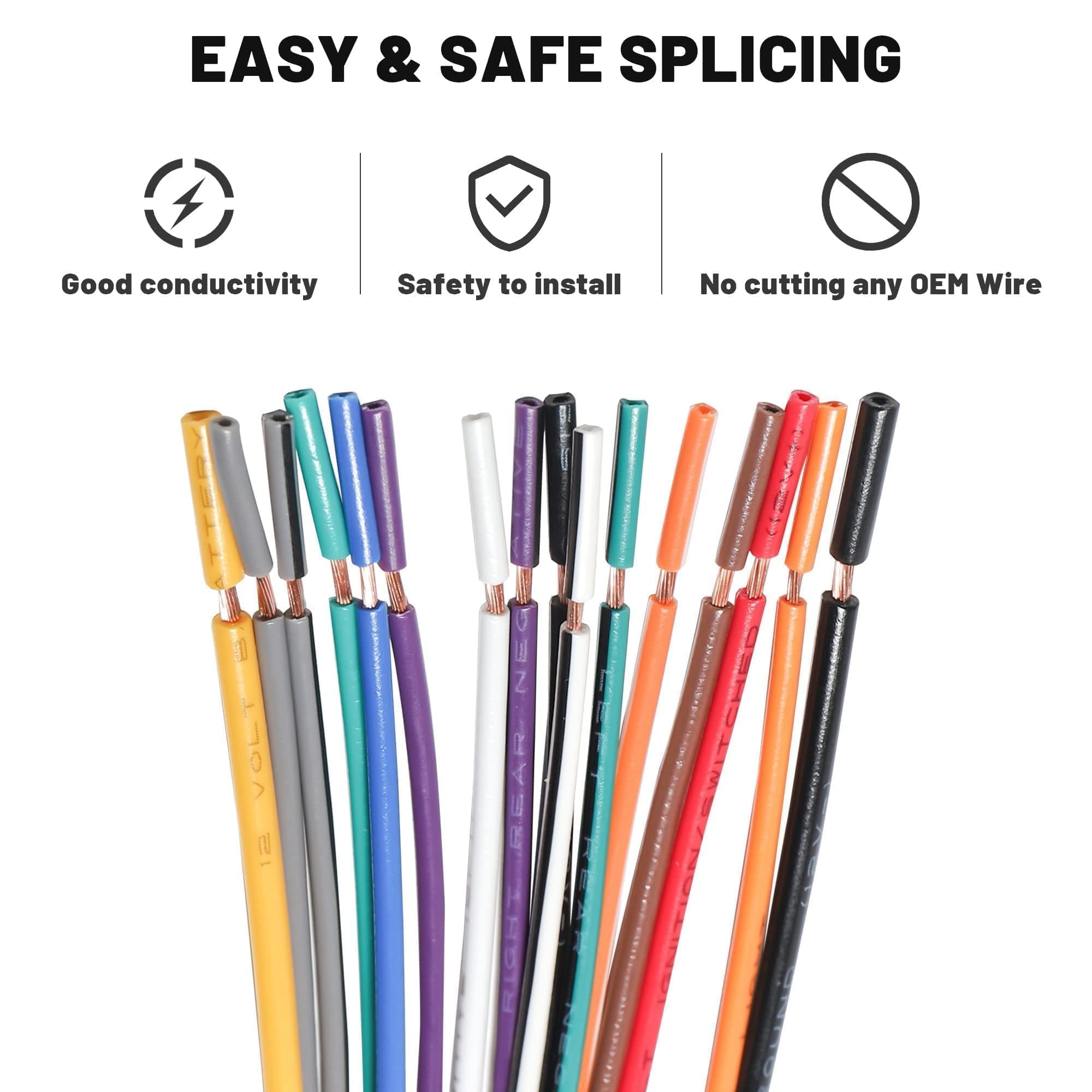 Nuith Radio Wiring Harness Connector Replacement For Nissan 2007 2019,Infiniti 2008 2013,Subaru 2008 2013 With Antenna Adapter P