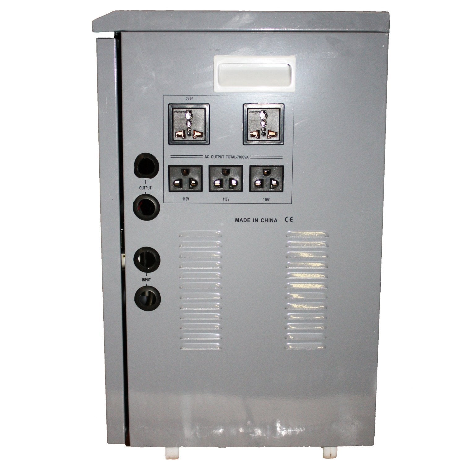 Simran 20,000W Power Converter Regulator Stabilizer - 110V to 220/240V Built-in Voltage Transformer, Grey