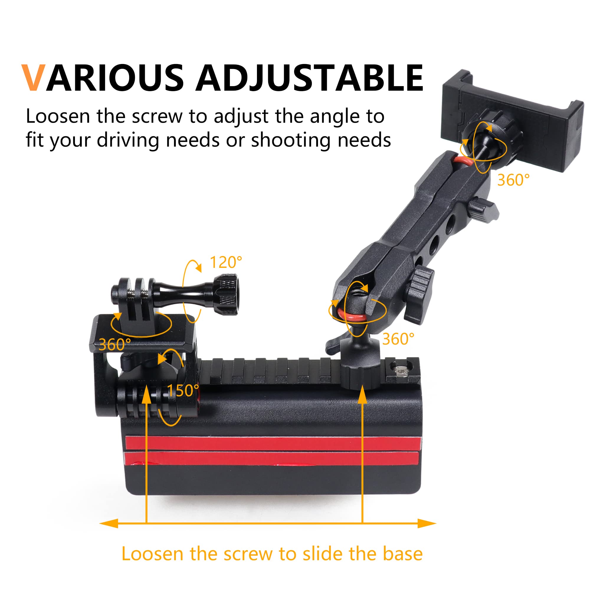 Rerpro Jk Dash Phone Mount Holder For 2012 2018 Jeep Wrangler Jk Jku Unlimited Interior Accessories Slide Rail Mounts Bracket Fo