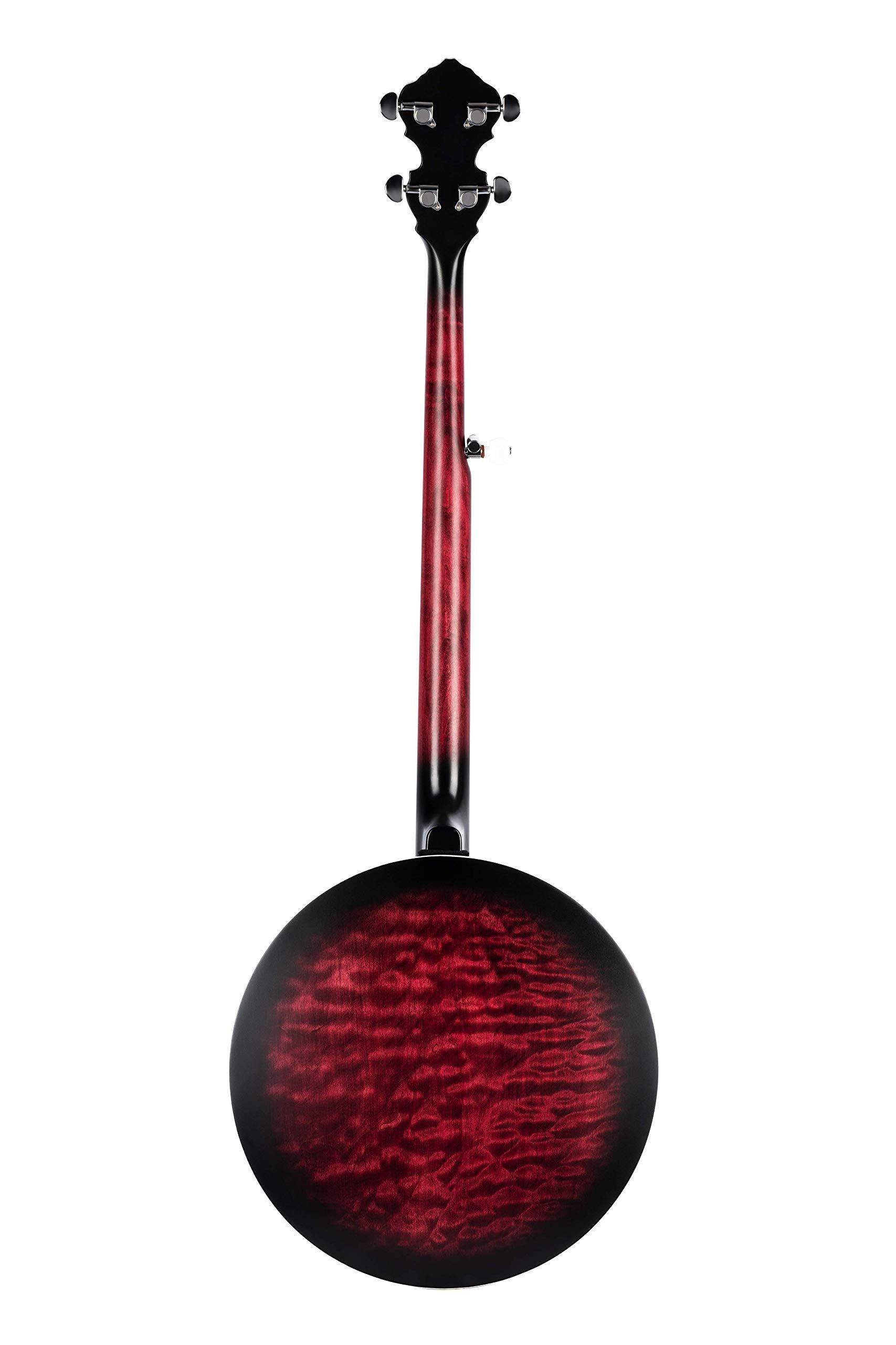 Ortega Guitars Facon Falcon Series 5-String Quilted Maple Resonator Acoustic-Electric Banjo W/Bag, Right (Obje400Tfr)