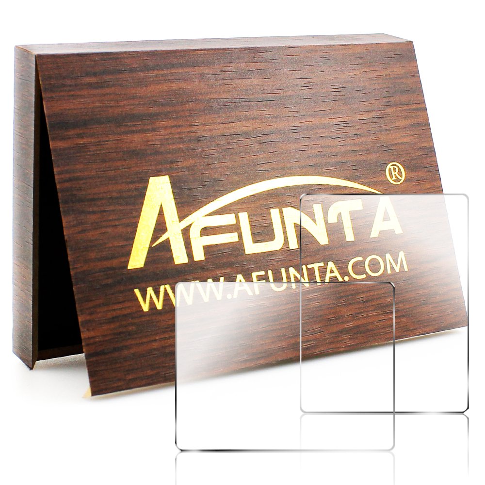 Camera Screen Protector Compatible Nikon D5600 D5500 D5300, Afunta 2 Pack Anti Scratch Tempered Glass