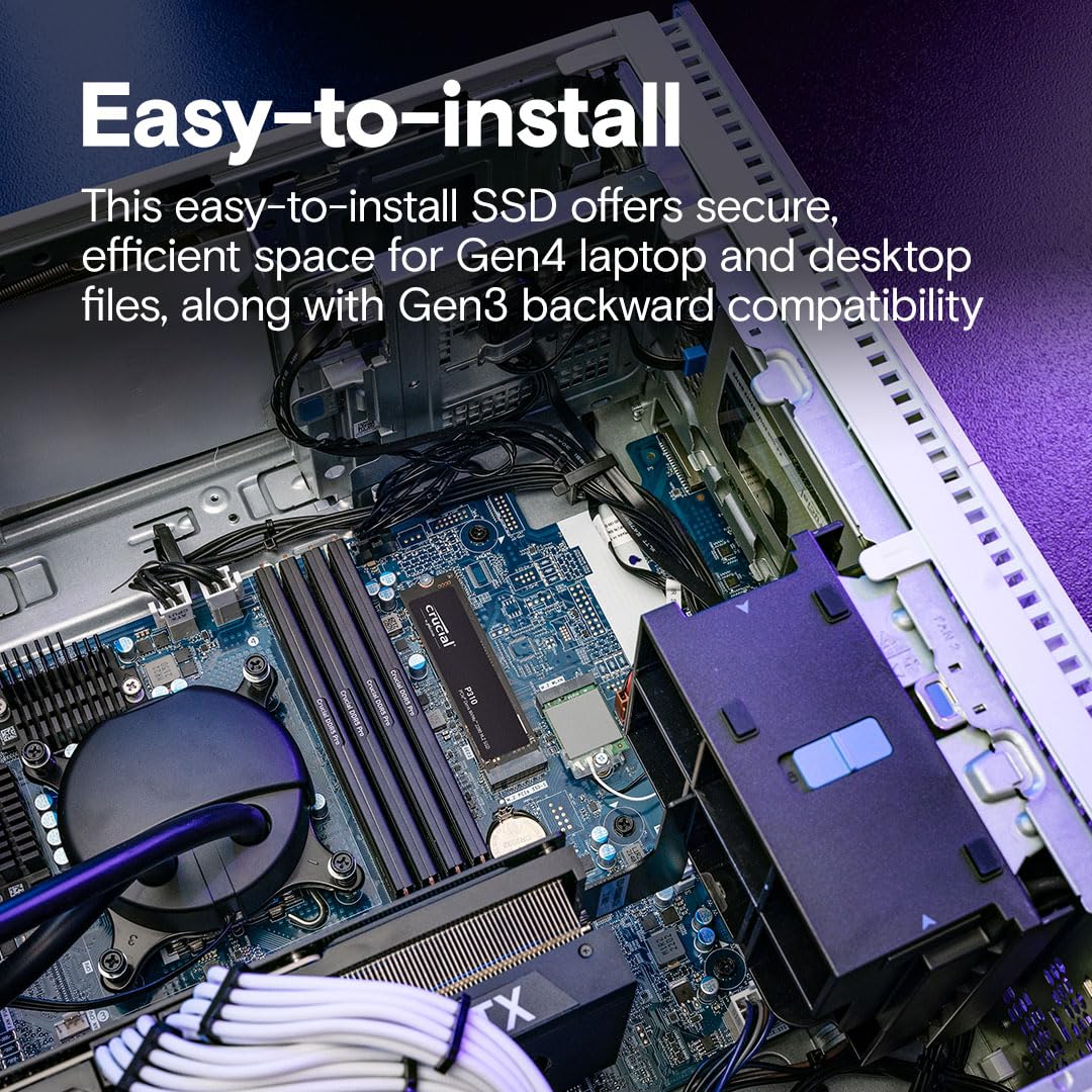 Crucial P310 500Gb 2280 PCIe Gen4 NVMe M.2 SSD - Thumbnail 4