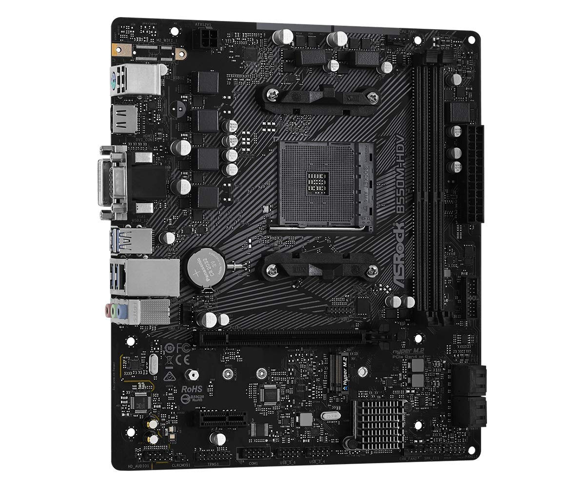 Asrock B550M-Hdv Supports 3Rd Gen Amd Am4 Ryzen / Future Amd Ryzen Processors Motherboard