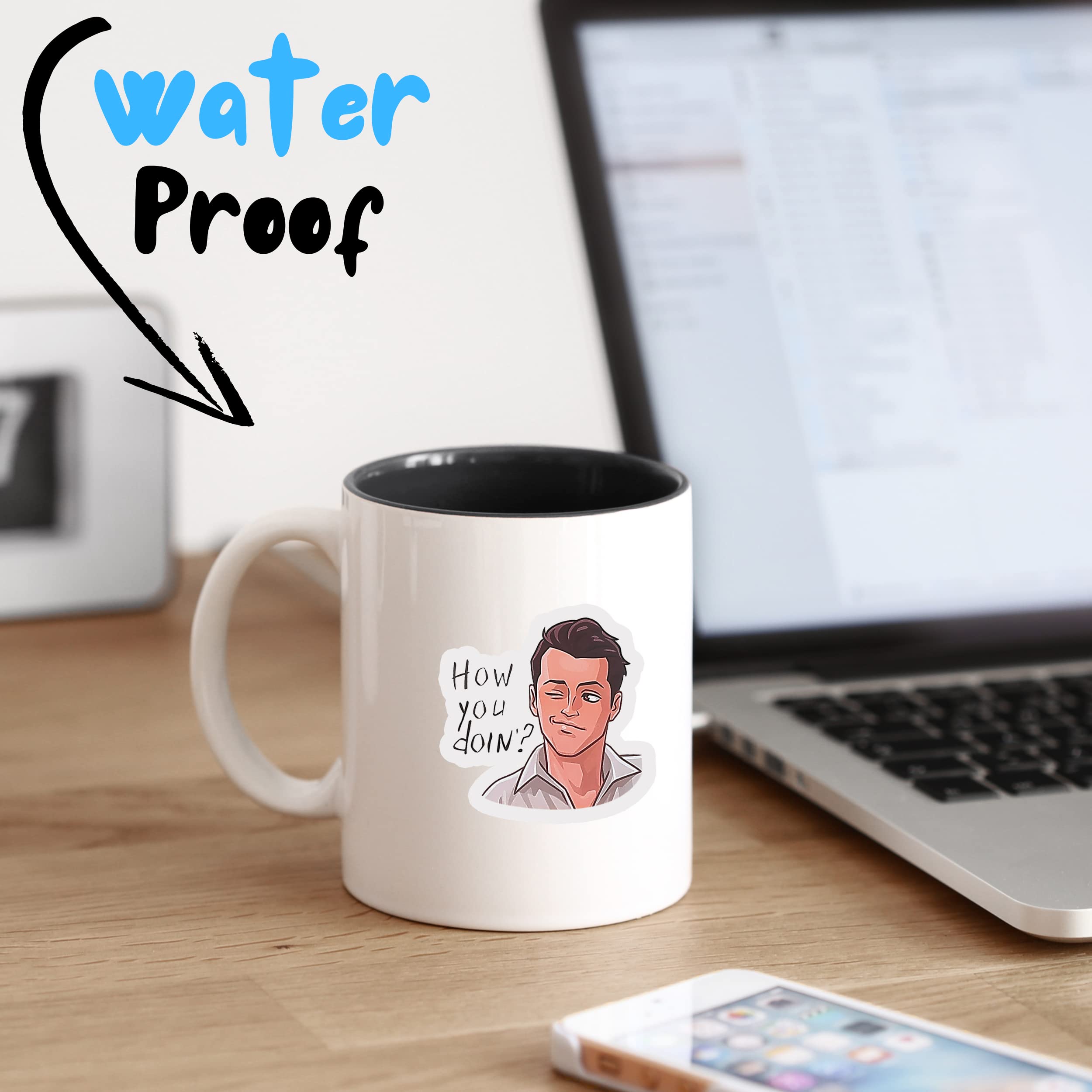 Mr. Pen Funny Stickers Pack - 131 Memes, Water Bottle Vinyl Stickers, Multicolor Humor Stickers for Adults