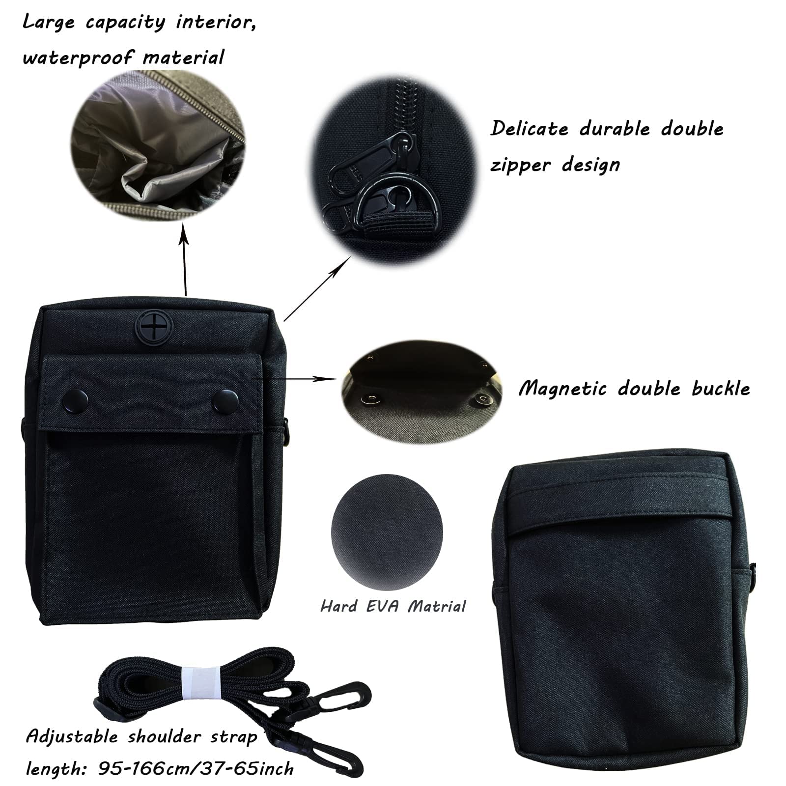 Portable Cd Player Bag, Waterproof Dvd Drive Canvas Case Walkman Handbag Shoulder Bag With Strap Compatible For Hott/Chenfec/Gue