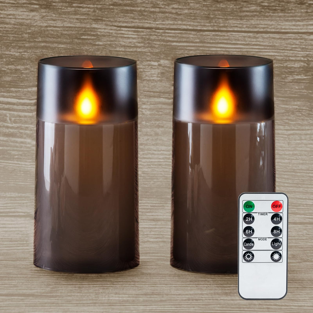 Homemory Realistic Flickering Flameless Candles With Dancing Flame, Led Candles, Battery Operated Candles With Remote And Timers
