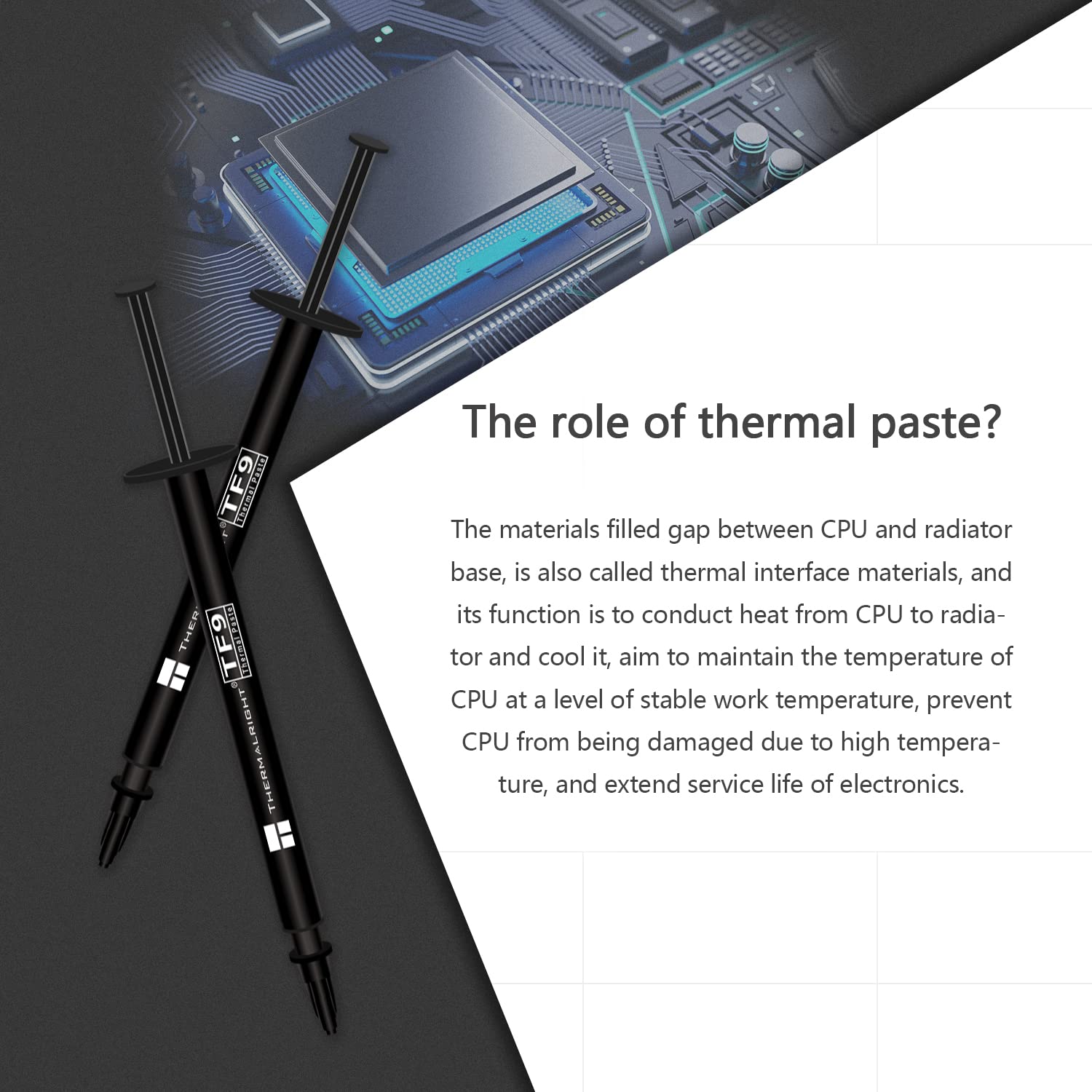 Thermalright Tf9 1.5G Thermal Grease,The High Performance Thermal Paste For Cooling All Processors, Heat Sink Paste High Durabil