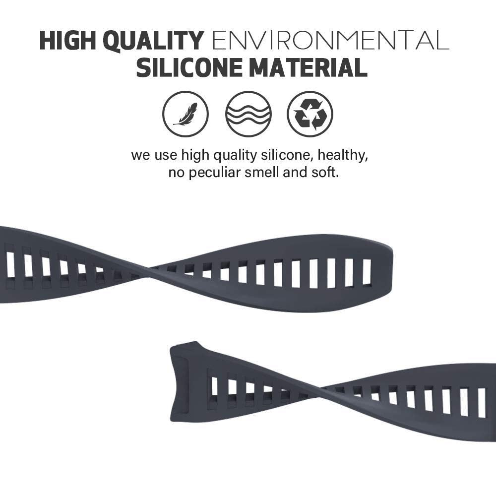 Notocity For Garmin Instinct Band, Soft Silicone Replacement Watch Strap Compatible With Garmin Instinct 2/ Solar/Tactical(Graph