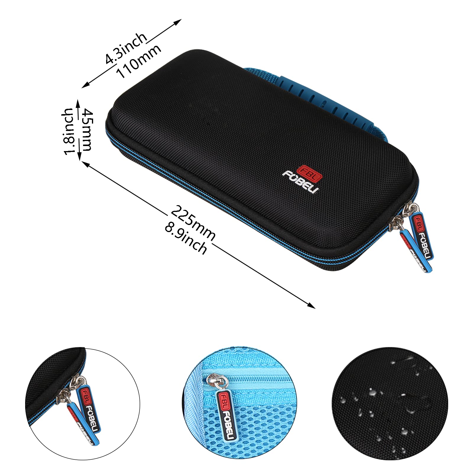 Fblfobeli Carrying Case Compatible With Texas Instruments Ti Nspire Cx Ii Cas Color Graphing Calculator, Waterproof Shockproof P