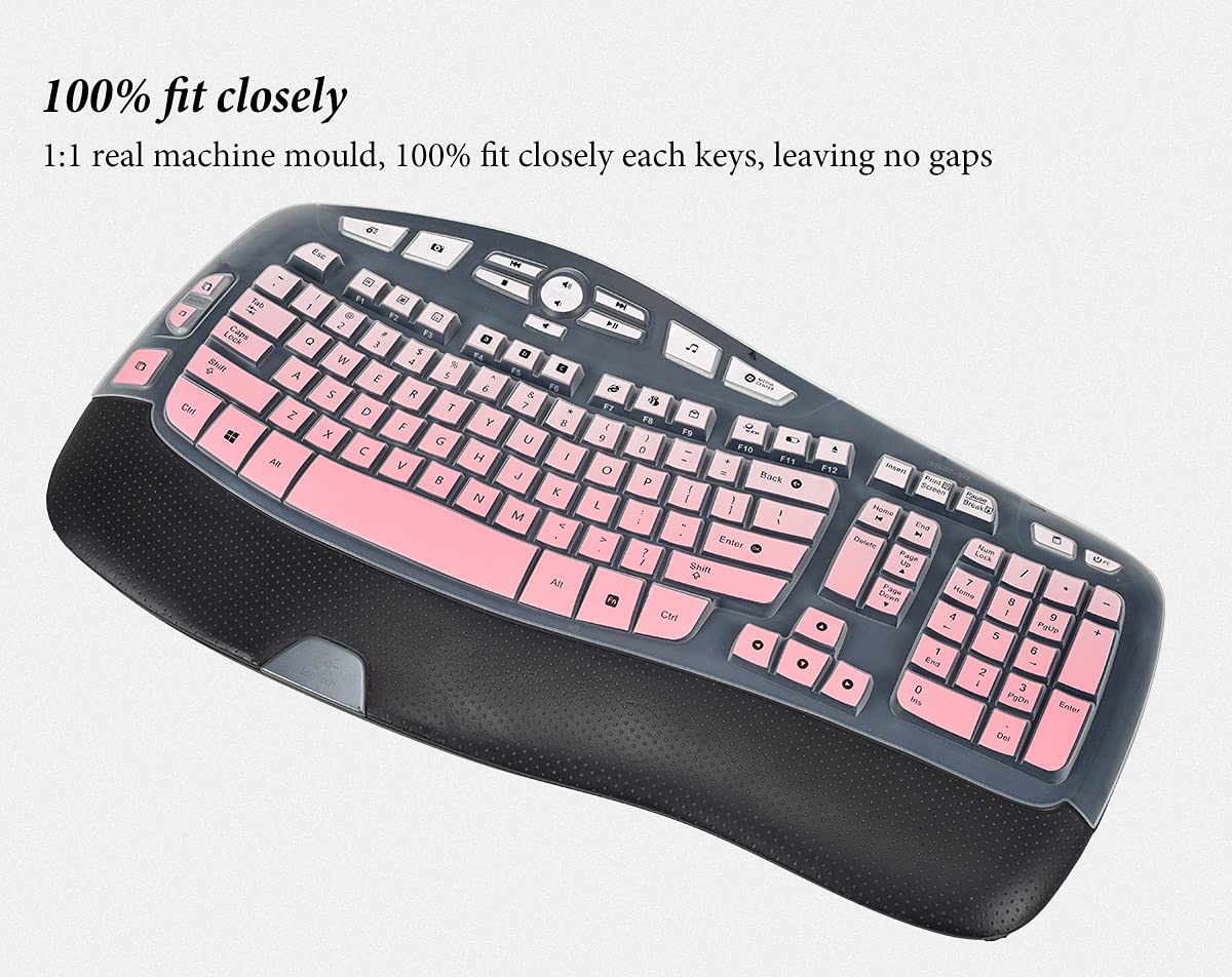 Keyboard Cover For Logitech Mk570 K350 Mk550 Wireless Wave Keyboard, Logitech K350 Keyboard Protector Skin, Logitech Mk550 Mk570