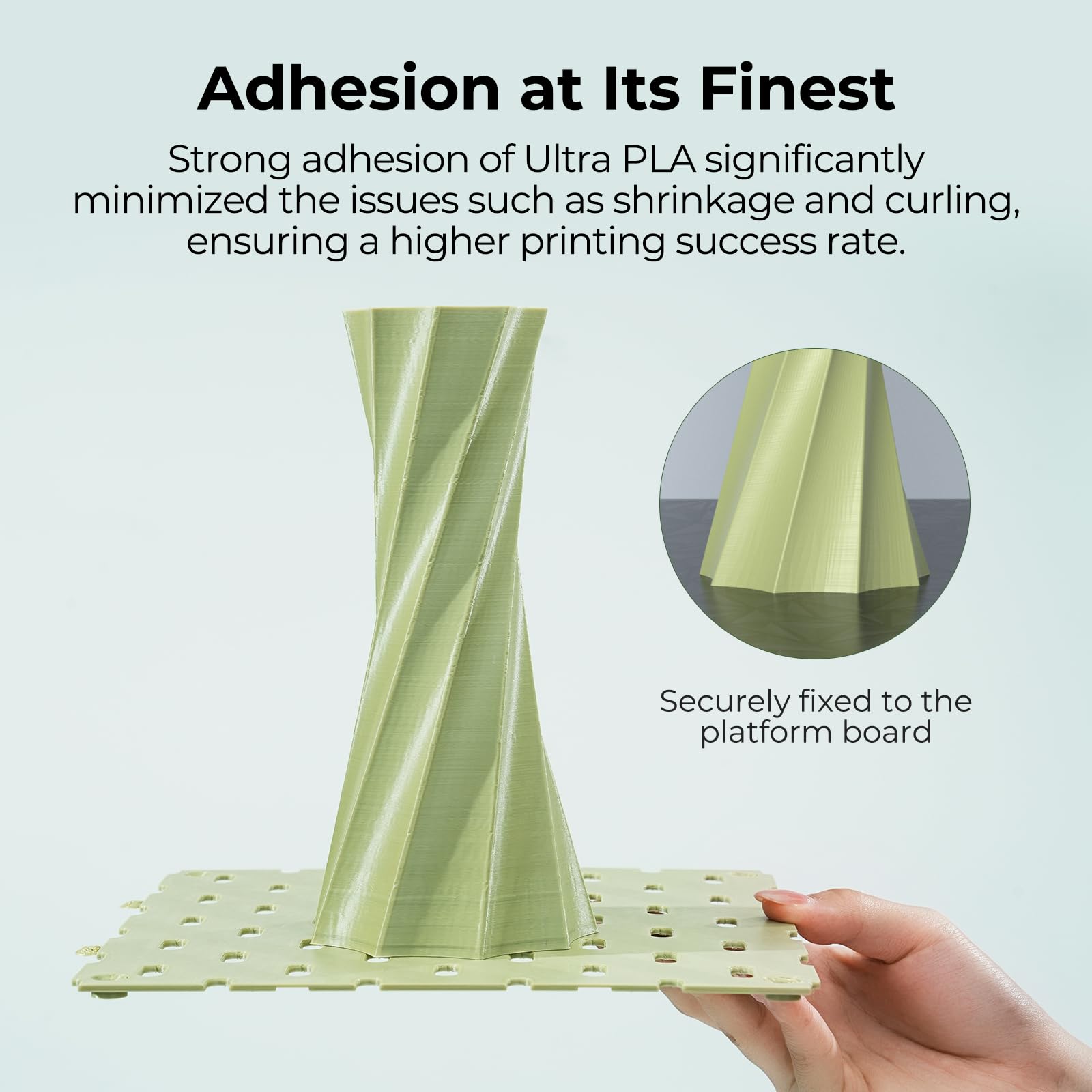 Soleyin Ultra Pla Filament 1.75Mm Pla 3D Printer Filament High Speed 30-600Mm/S Dimensional Accuracy +/- 0.02Mm, 2Kg Spool (4.4L