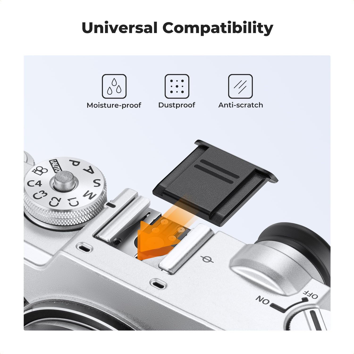 K&F Concept E Mount Body Cap & Rear Lens Cover For Sony Nex E Mount A6700 A6600 A6500 A6400 A6300 A6100 A6000 A5100 A5000 A7C A7