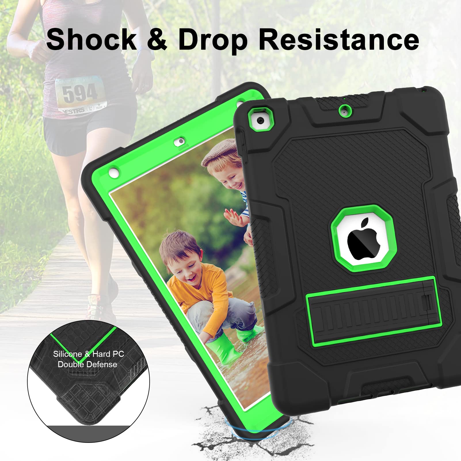 Timism Case For Ipad 9Th Generation/Ipad 8Th Generation/Ipad 7Th Generation (10.2 Inch, 2021/2020/2019 Model), Heavy Duty Shockp