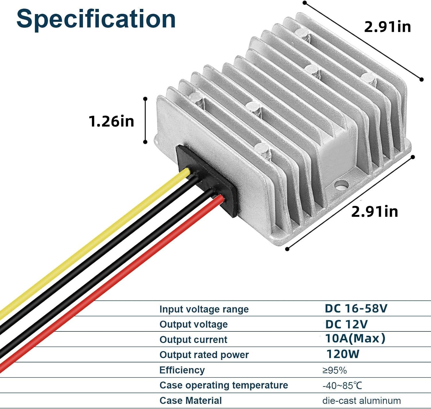 10A 120W Golf Cart 18V 20V 24V 36V 48V Step Down To Dc 12V Converter Voltage Regulator Reducer Power Buck Converter Waterproof T