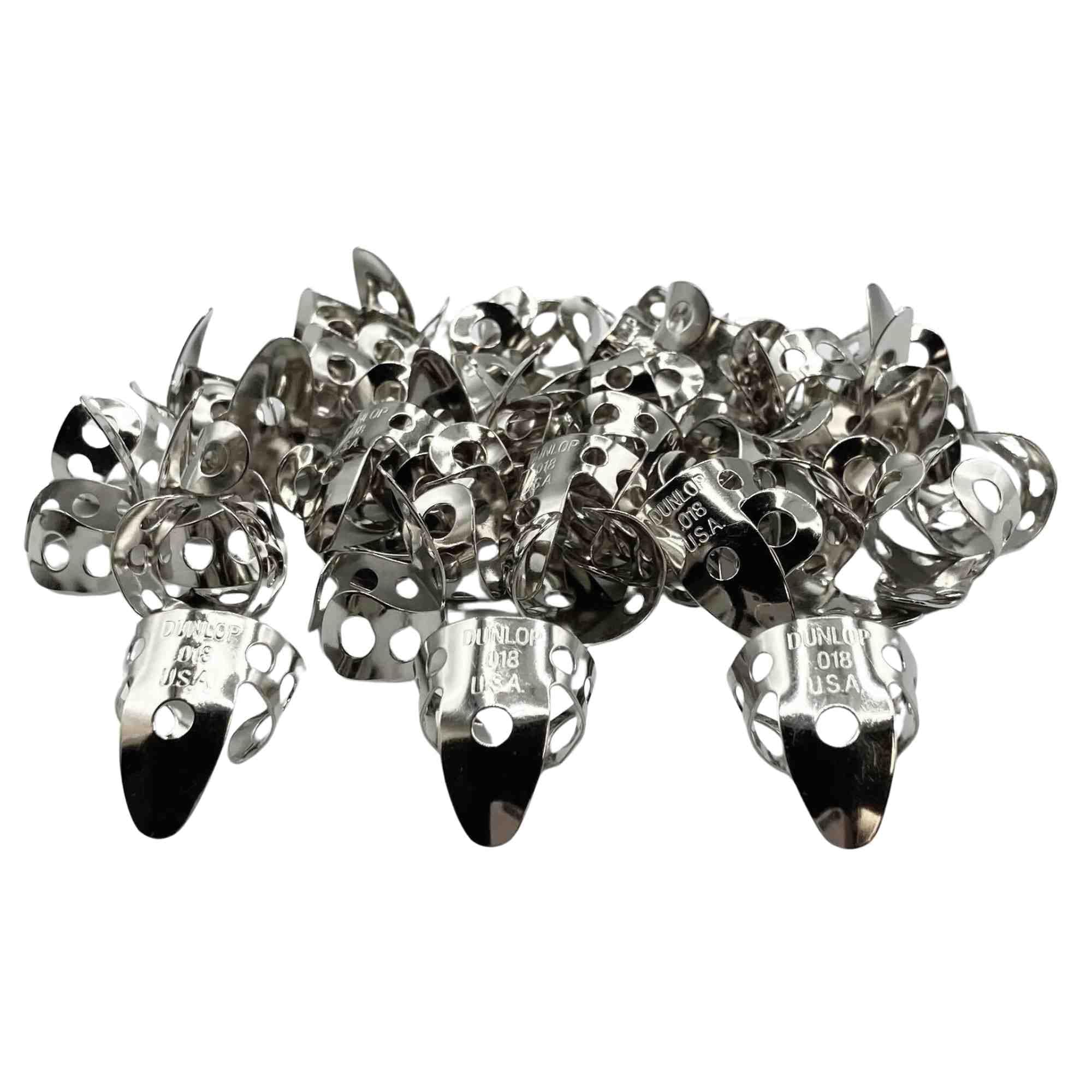 JIM DUNLOP 34R.018 Nickel Silver Fingerpicks, .018, 50/Box