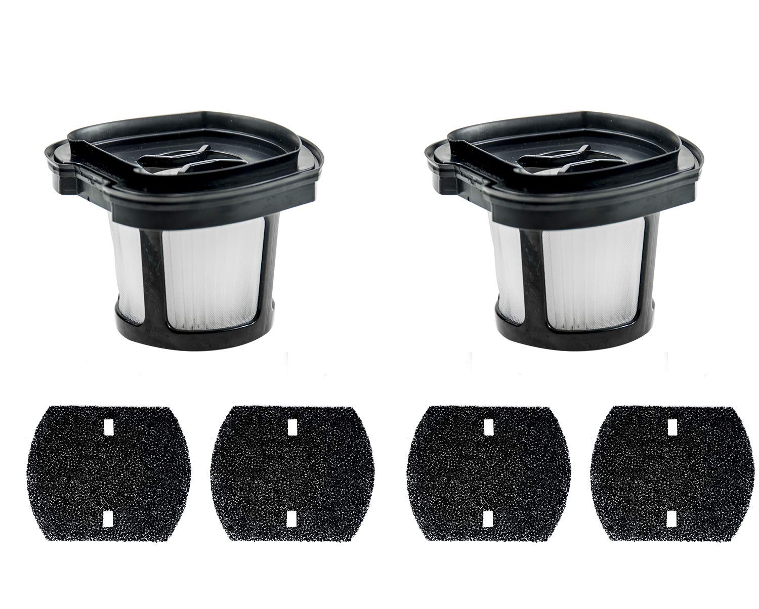 Biharnt 2390A,2284W Vacuum Replacement Filter Set Compatible With Bissell Pet Hair Eraser Hand Vacuum. Compare To Part # 1614212