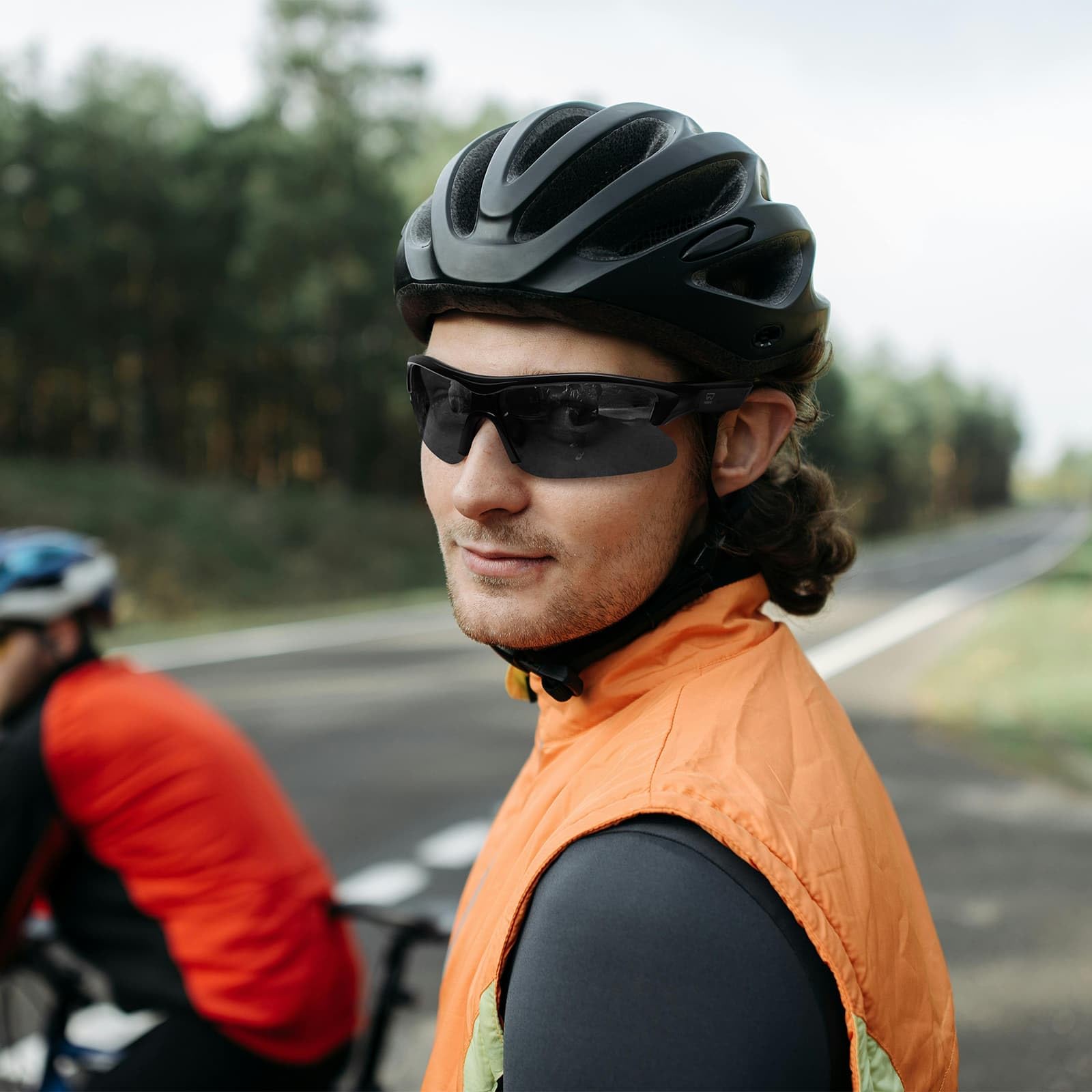 Wowrio Smart Sport Glasses For Men, Hi Fi Sunglasses Men With Bluetooth 5.2 Headphones, Open Ear Headphones Perfect For Mountain