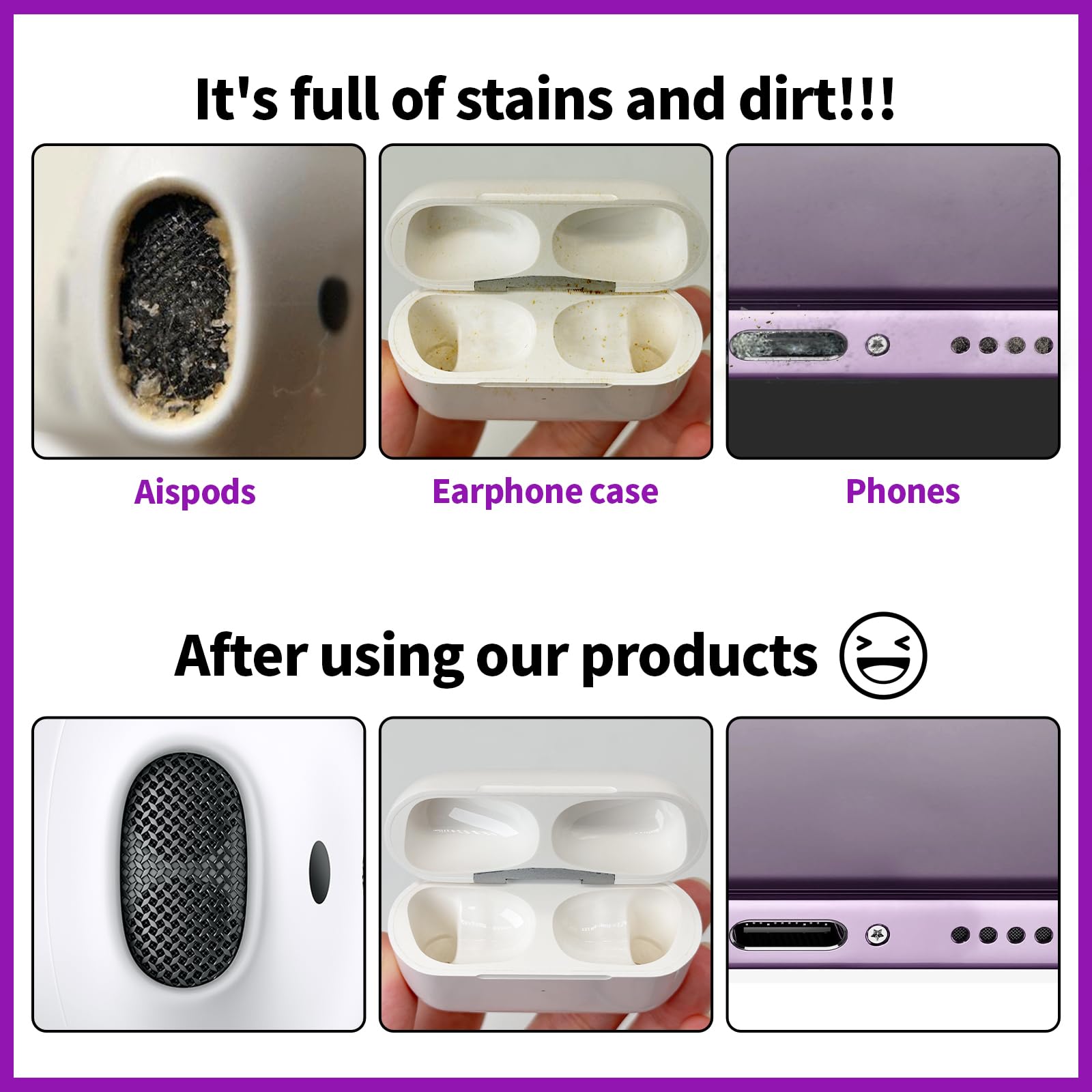 Cleaner Kit For Airpod, Earbud Cleaning Putty, Cleaning Kit Compatible With Airpods Iphone, Fits Earbud Phone Ear Wax Dirt, Clea