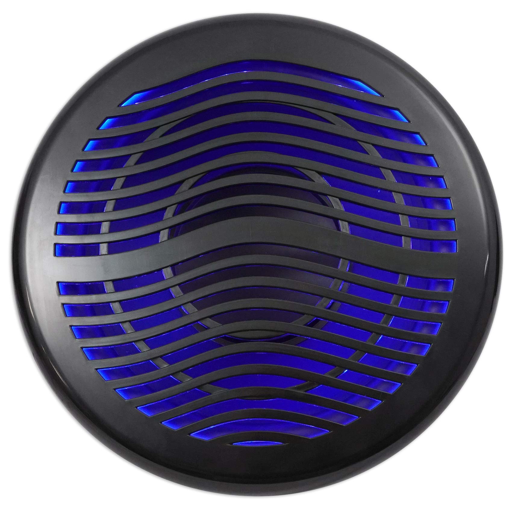 Rockville MS12LB 12 2800 Watt Black Marine/Boat 12 Free Air Subwoofer w/LEDs