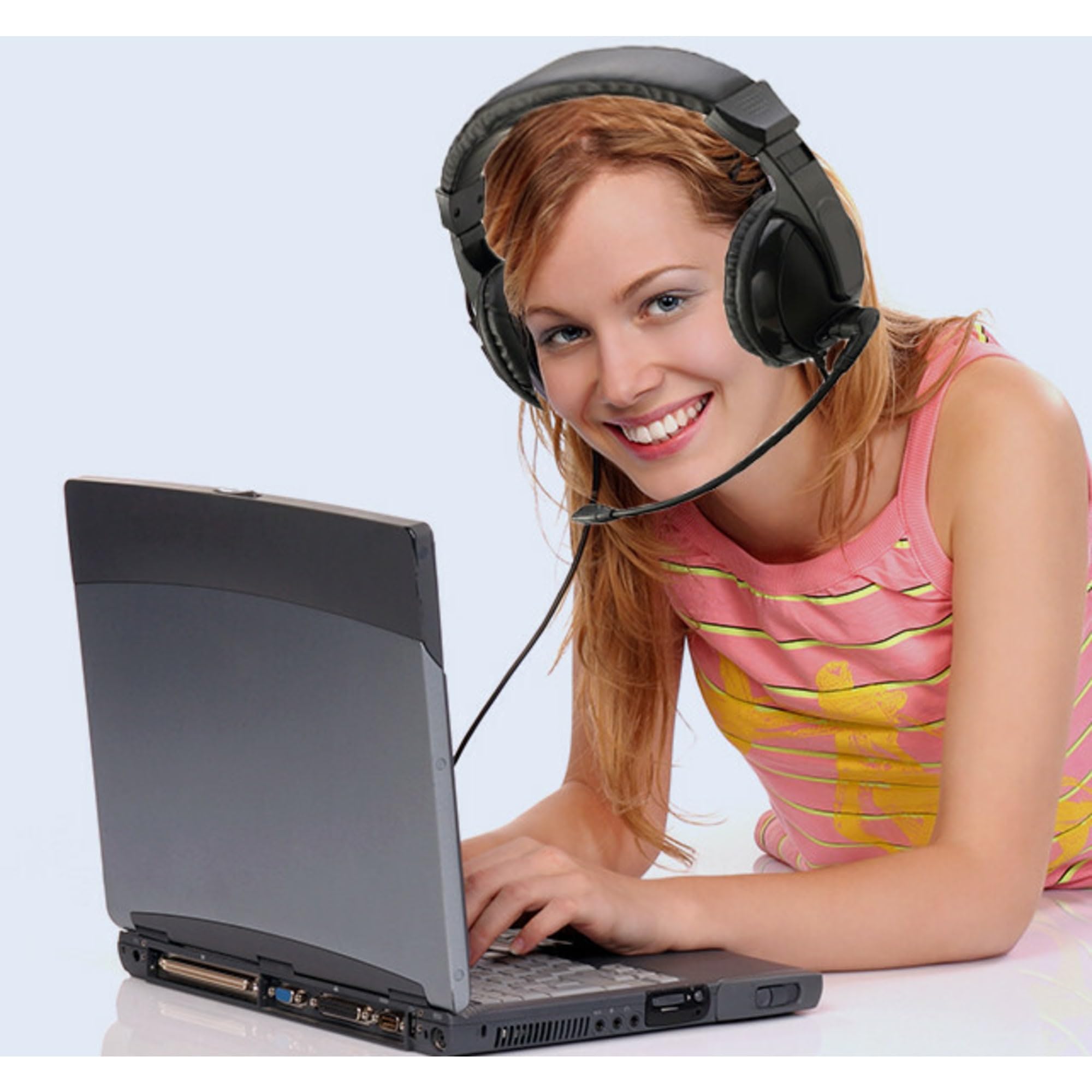 Adesso Xtream H5   Multimedia Headset Microphone, Black