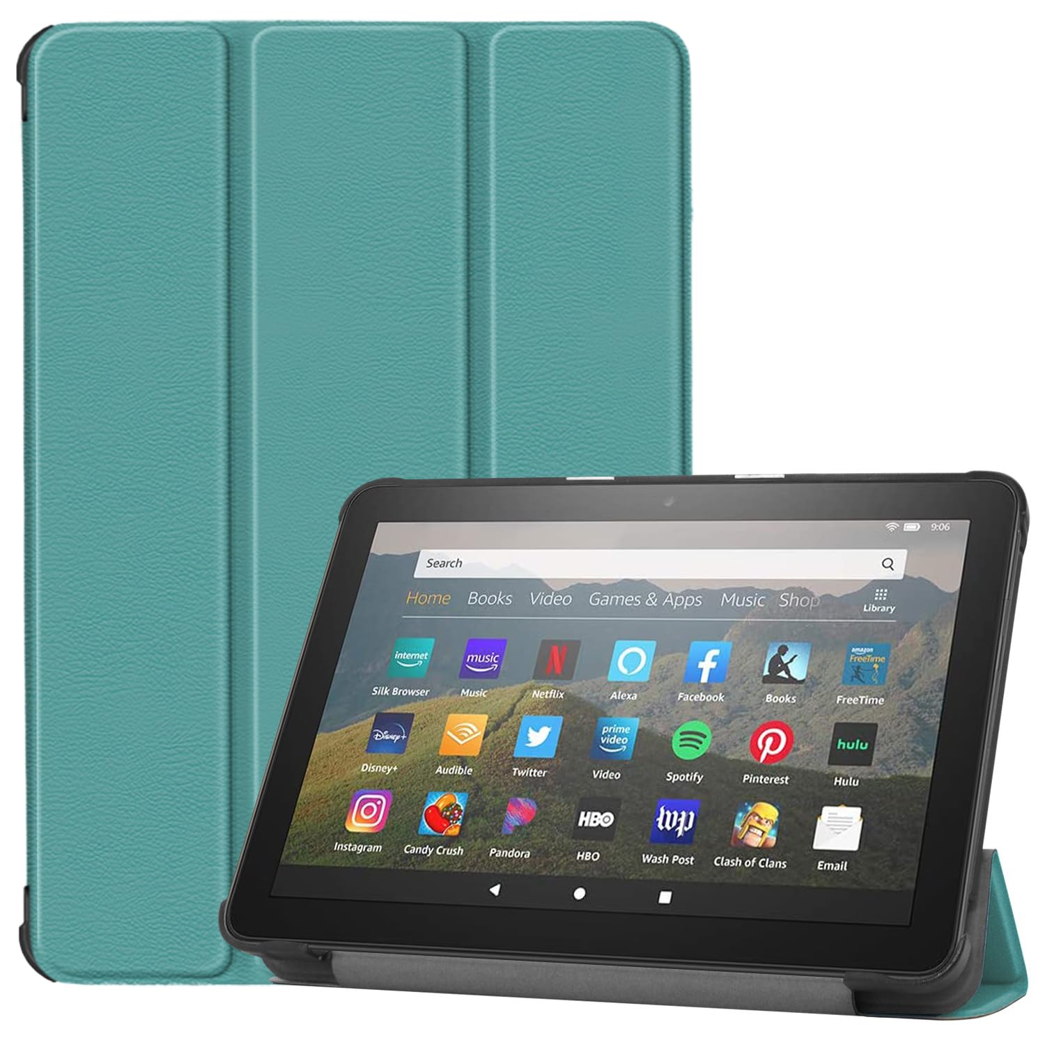 Snowwicase Tablet Case Fits 8 Inch Tablet 2022/2020,[Sleep/Wake] Slim Soft Tpu Back Smart Magnetic Stand Protective Cover Cases,