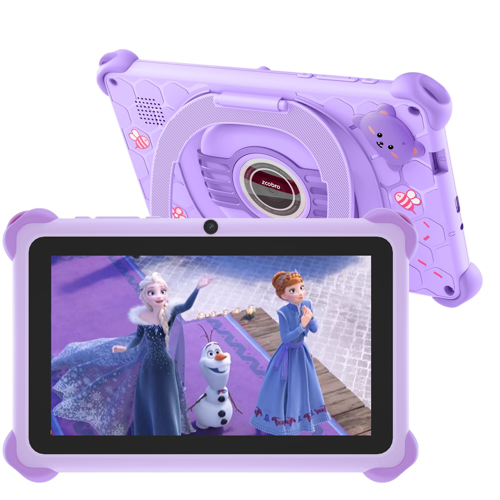 Kids Tablet 7 Inch Tablet For Kids 32Gb Toddler Tablet With Case, Android Kids Learning Tablet With Wifi Youtube Parental Contro