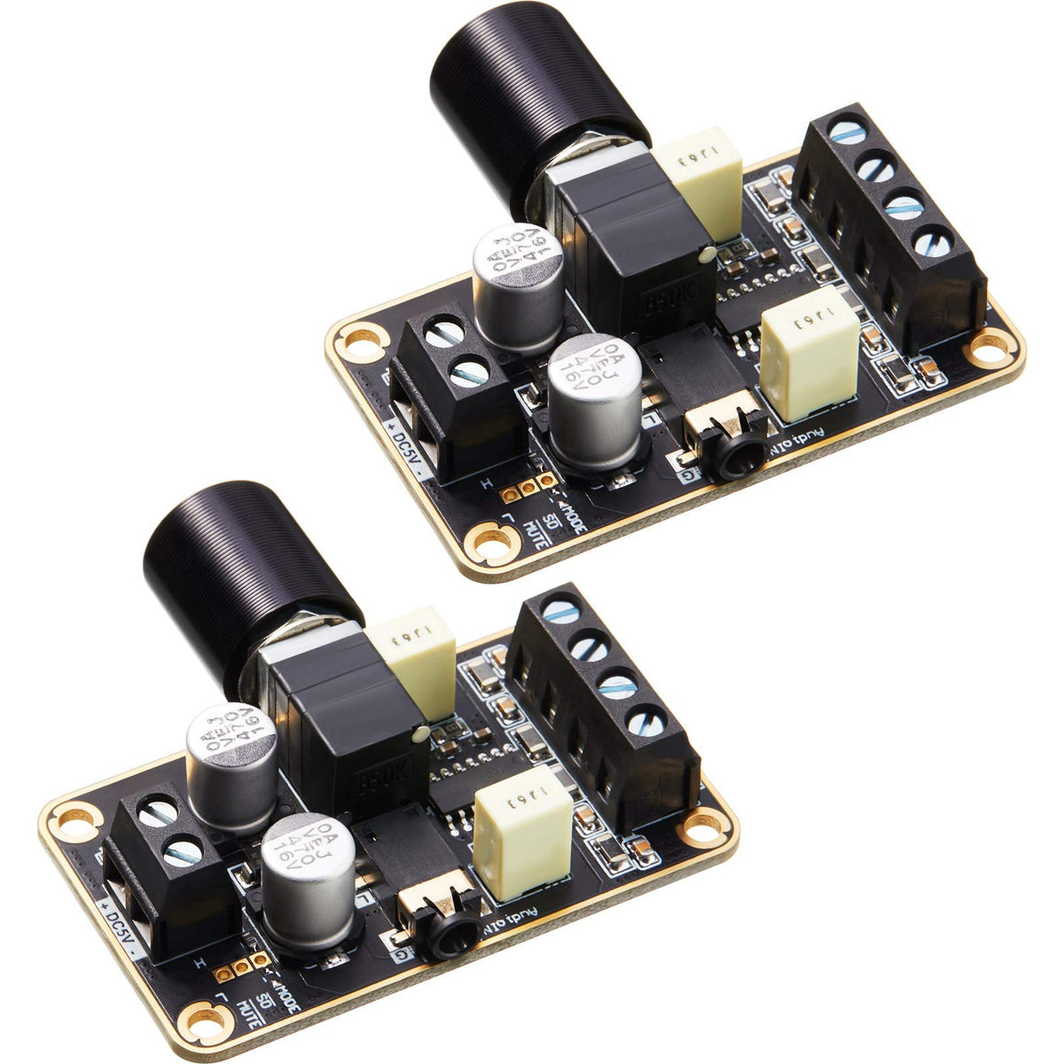 2 Pieces Audio Amplifier Board Pam8406 Mini Amplifier Board 5V, 5W+5W Amplifier Module, Digital Power Module Class D 2.0 Dual Ch