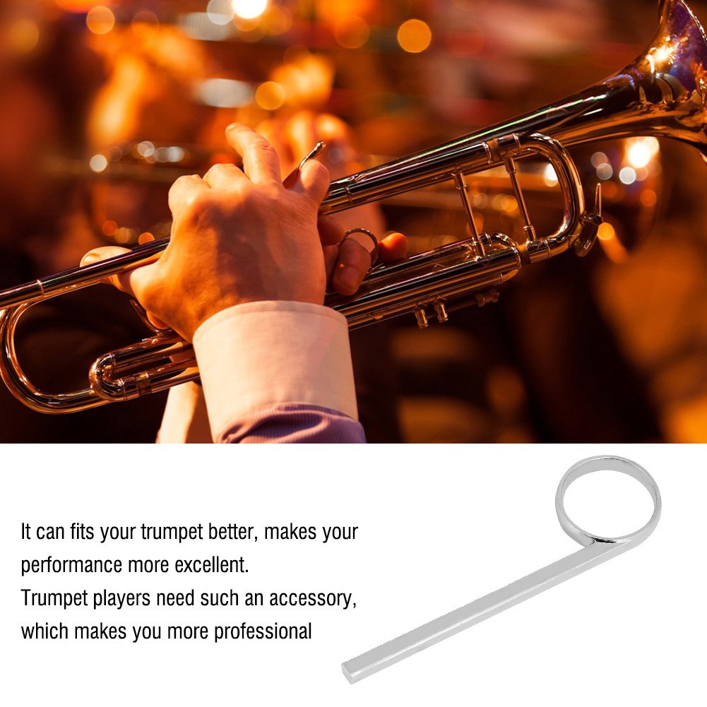 Trumpet Finger Ring, Metal Valve Slide Ring Accessory Replacement For Enhanced Trumpet Performance