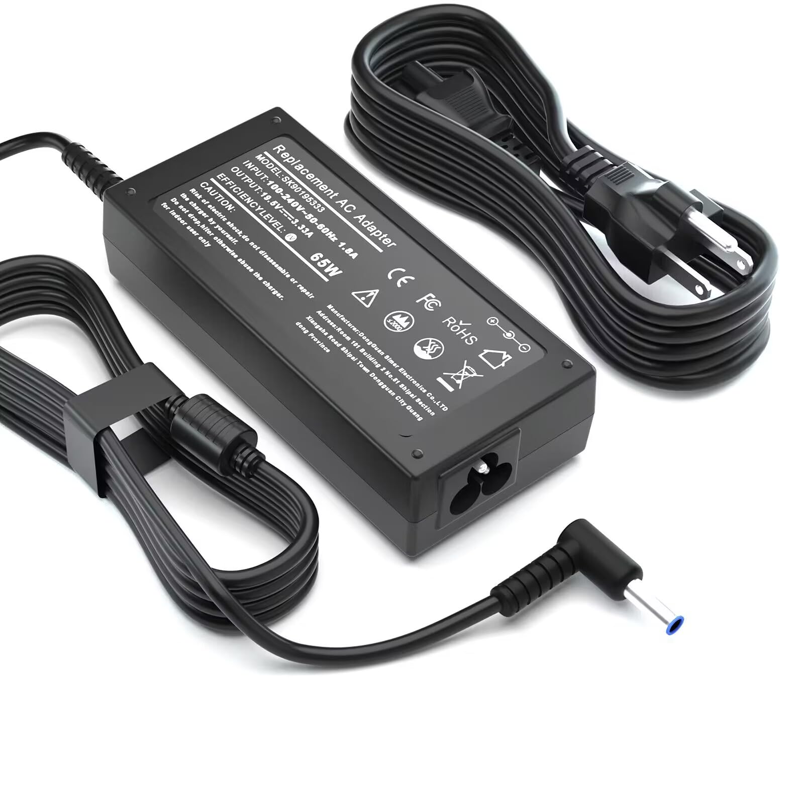 65W Laptop Charger For Hp Pavilion X360 14 15 17, Envy X360 13 15 17, Elitebook 840 G5, 15 F111Dx 15 F211Wm 15 F233Wm 15 F278Nr 