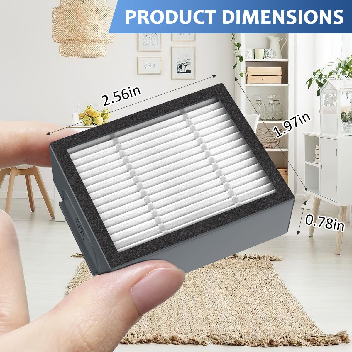 Eagleggo Filters Replacement Parts For I Robot Roomba E, I, J Series I7 I7+/Plus I3 I3+ I4 I6 I6+ I8 I8+ E5 E6 E7 J7 J7+Vacuum C