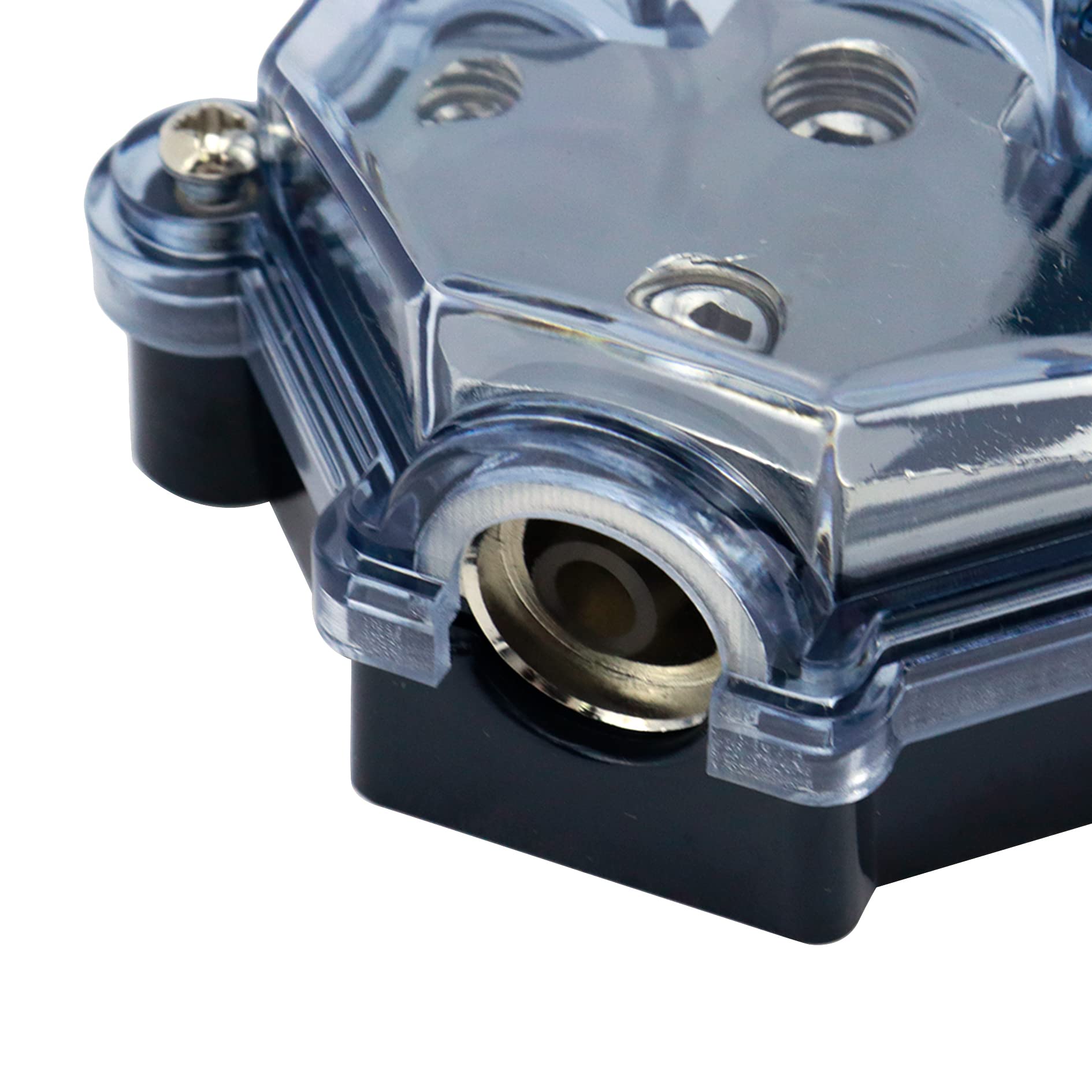 S Sydien 1Pc Distribution Block 1 In 3 Ways Out Power Distribution Block Car Audio 1X4 Gauge Input 3X8 Gauge Output Ground Distr