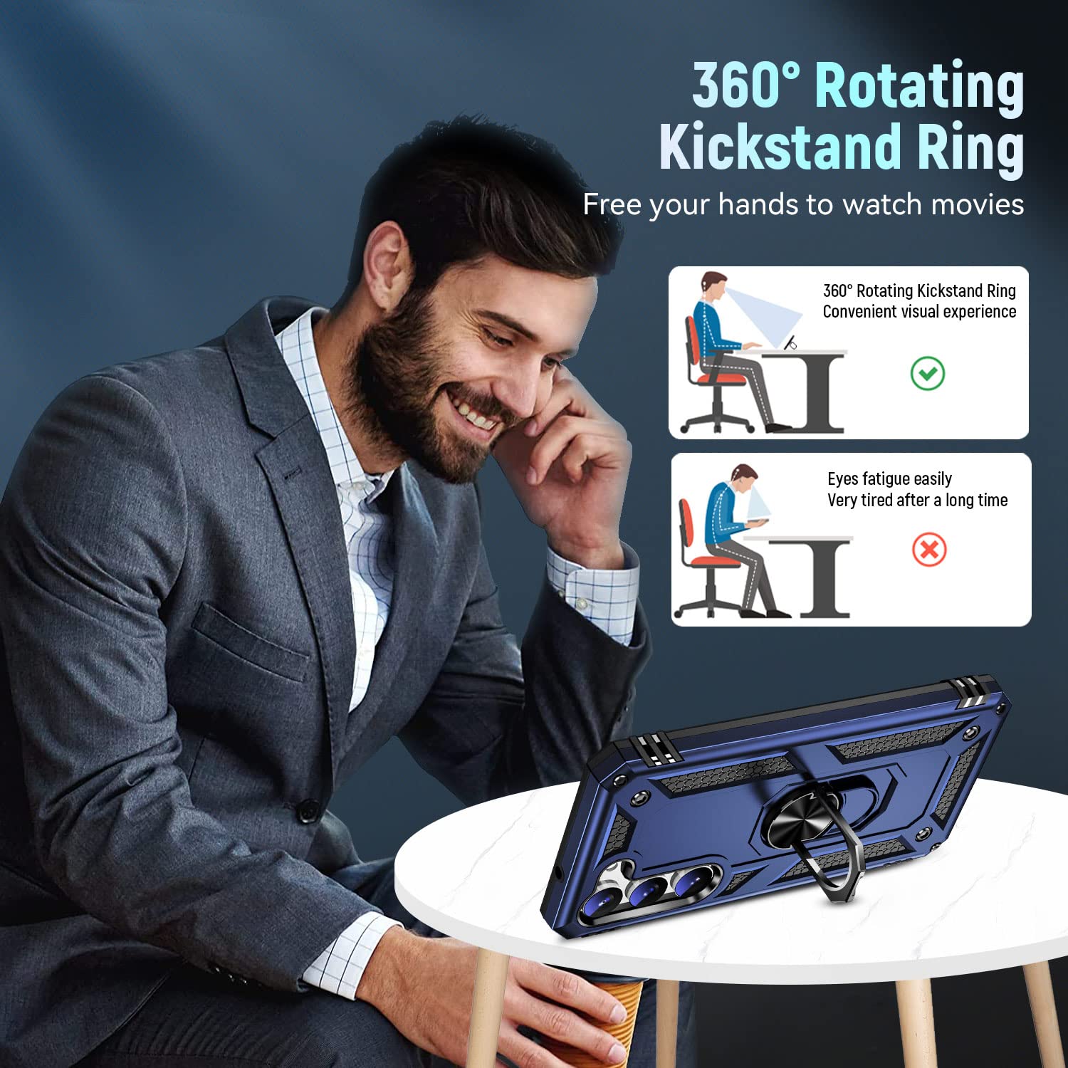 Zoeii S23 Case,S23 5G Case,[Military Grade Anti Drop] Galaxy S23 Case, Flexible Bumper Shockproof Phone,Case For Samsung S23 Cas