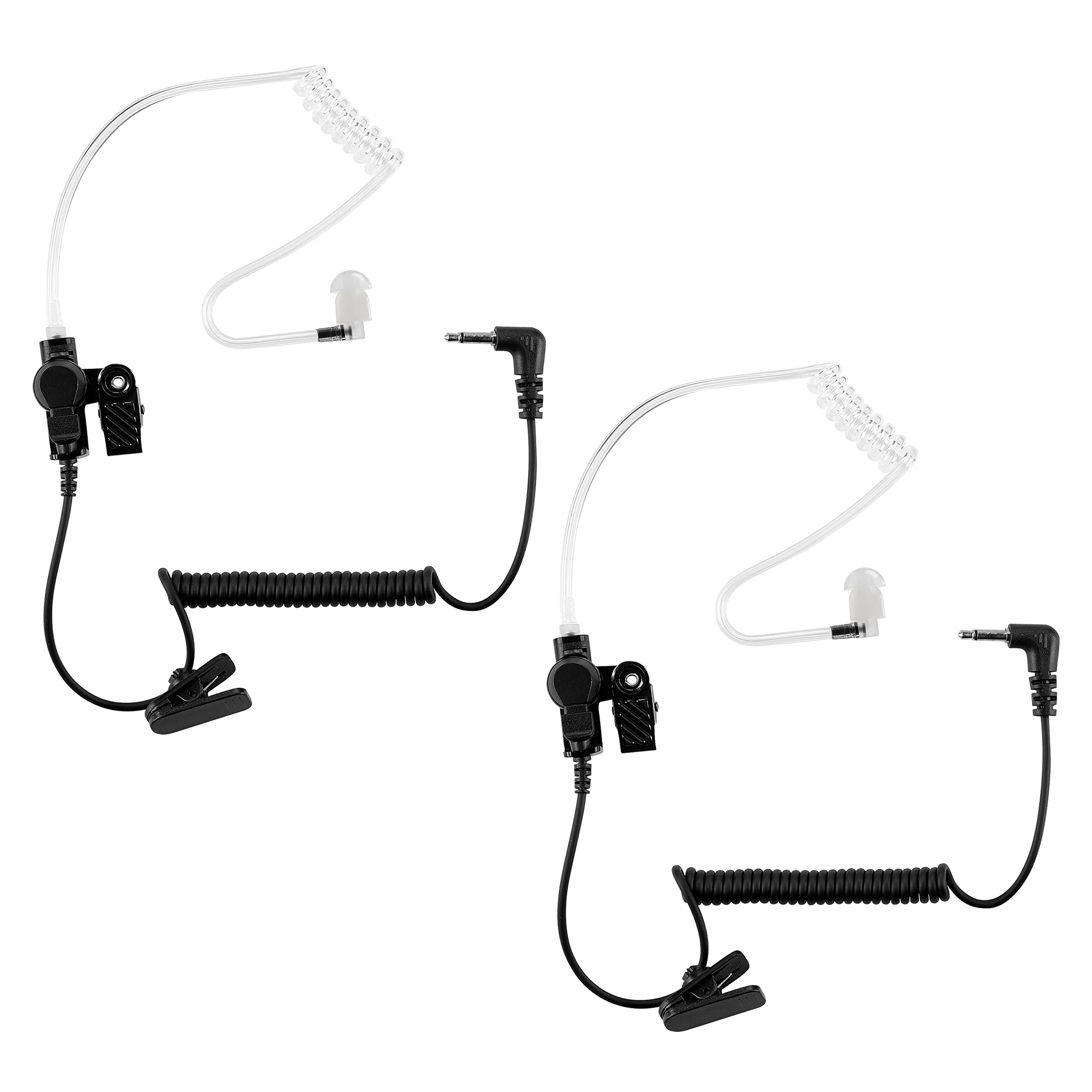 Eripha Police Earpiece 3.5Mm /1 Pin Listen Only Acoustic Tube Earbud Headset For Remote Speaker Mic Motorola Kenwood 2 Way Radio
