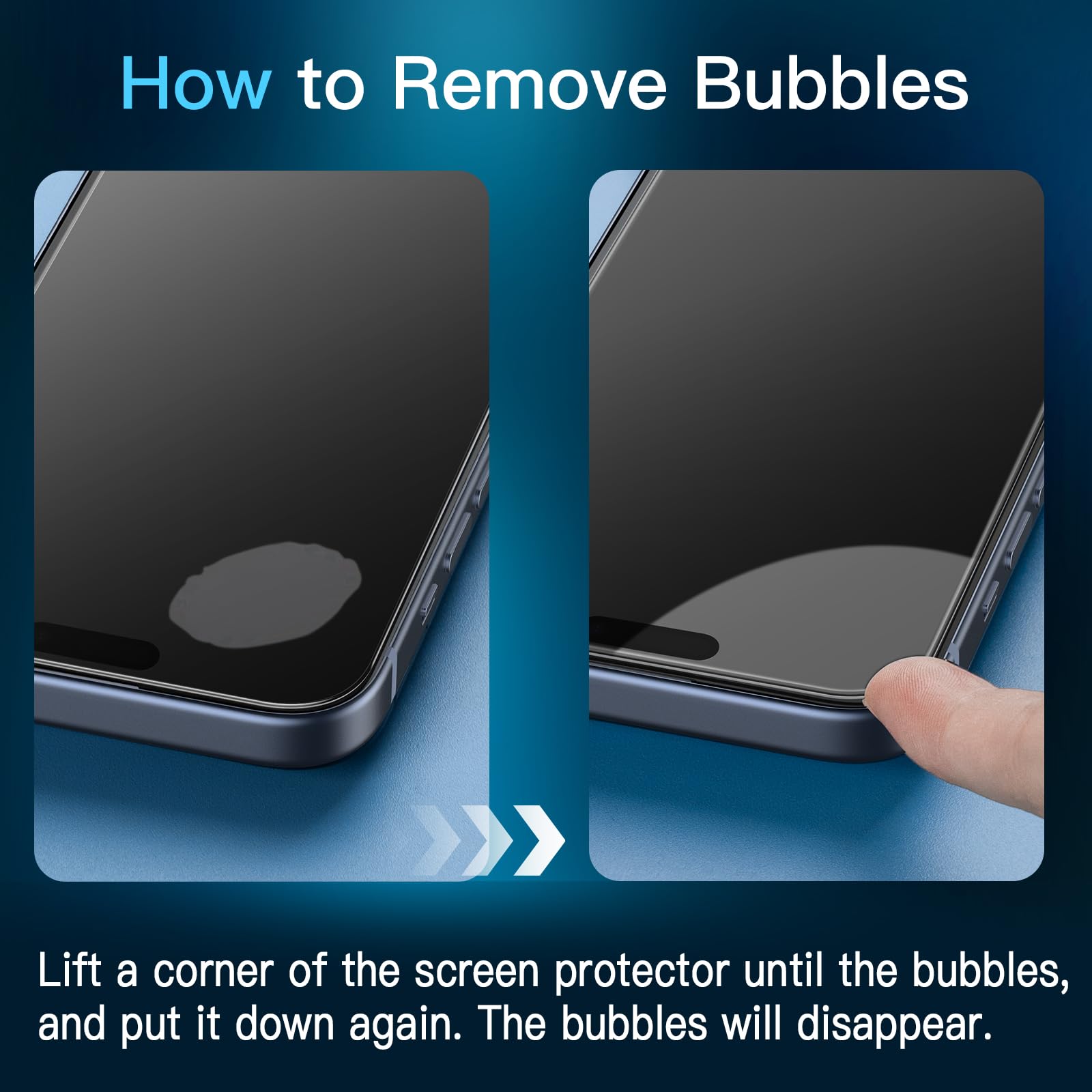 Jetech Screen Protector For Iphone 15 Plus 6.7 Inch, Tempered Glass Film With Easy Installation Tool, Case Friendly, Hd Clear, 3