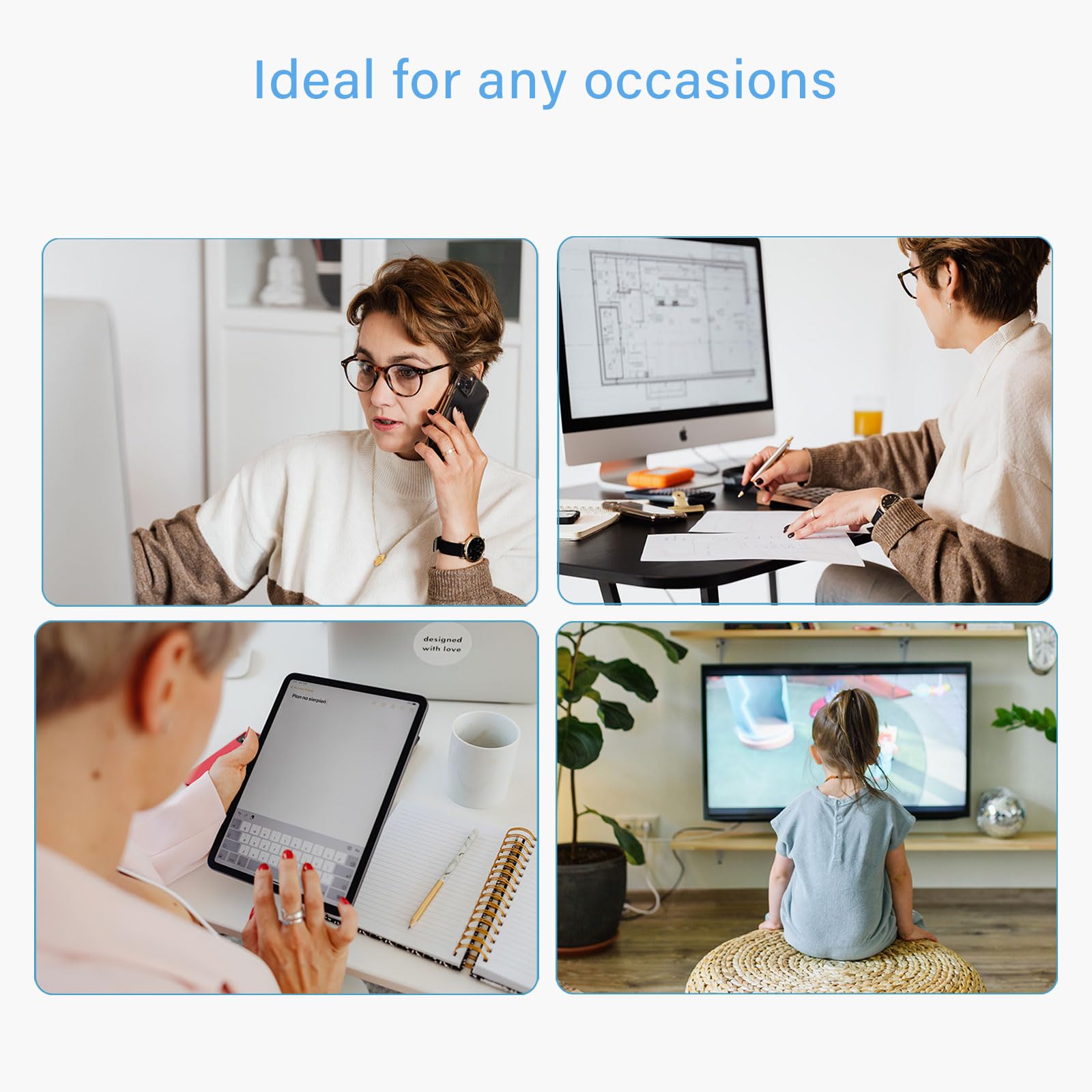 Anrri Blue Light Blocking Glasses,Blue Light Filter Computer Glasses Women Men Clear Eyewear