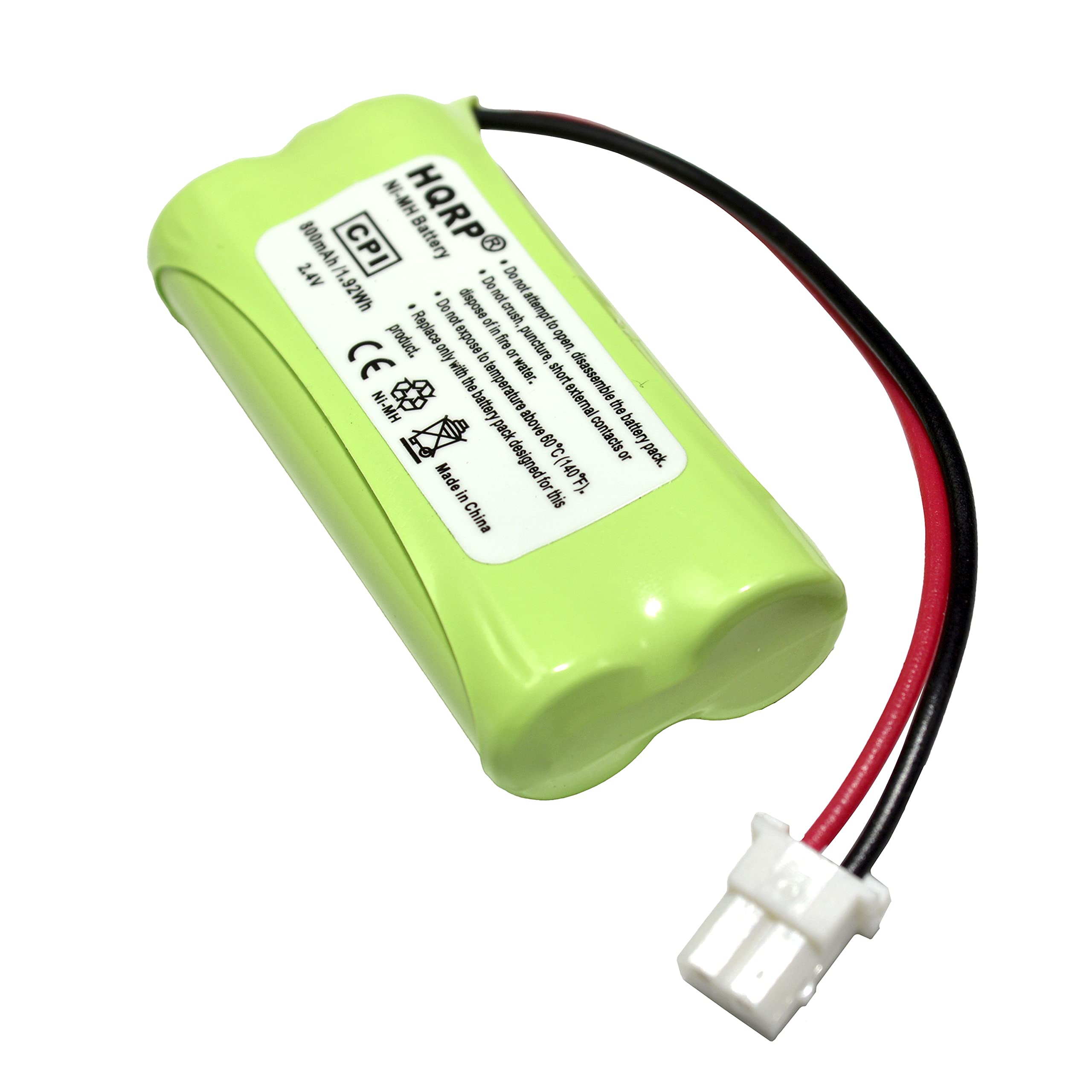 Hqrp Cordless Phone Battery Compatible With Vtech Bt162342 / Bt262342 / 89 1347 01 00/8913470100 / 89 1347 02 00/8913470200 / 2Snaaa70Hsx2F Replacement