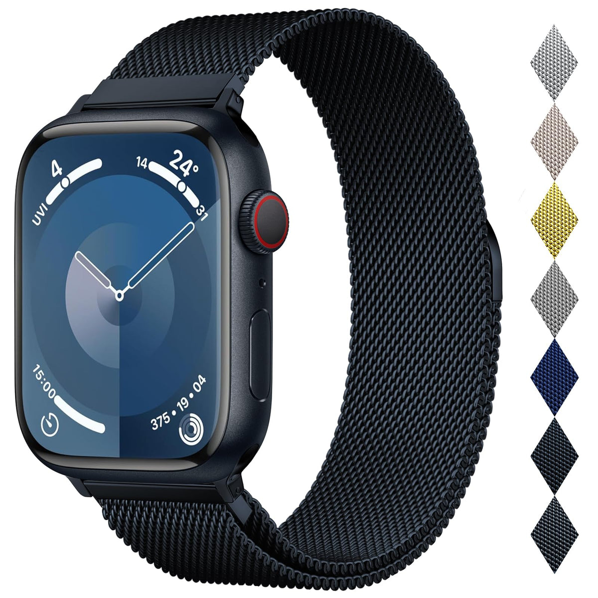 Stainless Steel Milanese Loop Compatible With Apple Watch Band 42Mm 44Mm 45Mm 49Mm 38Mm 40Mm 41Mm Men And Women, Mesh Loop Magne