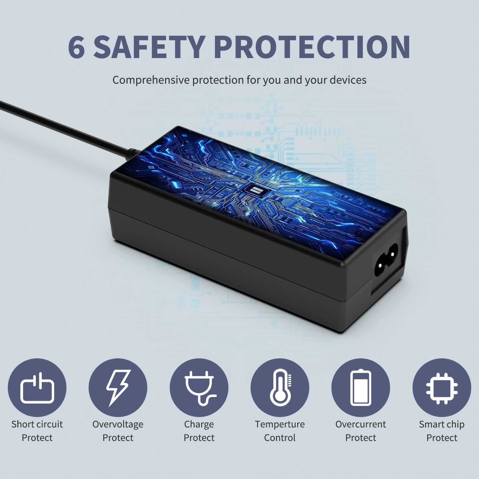 HFLRZZ 14V Power Cord for Samsung Monitors - Compatible with 15"-32" Models, Black, Model SK90195334