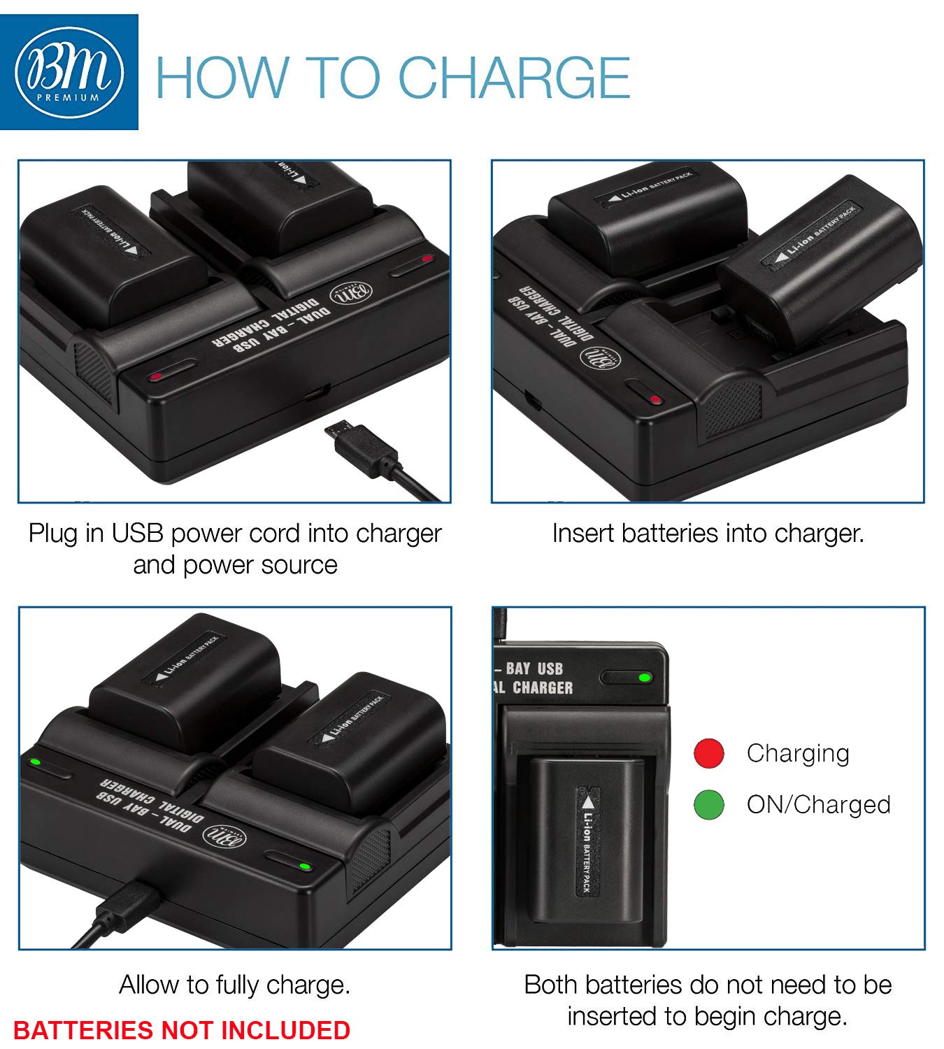 Np Fv50, Fv70, Fv100 Dual Battery Charger For Sony Fdr Ax700, Pxw Z90V, Hxr Nx80, Hdr Cx455B, Hdr Cx675B, Cx560, Cx900, Pj340, P